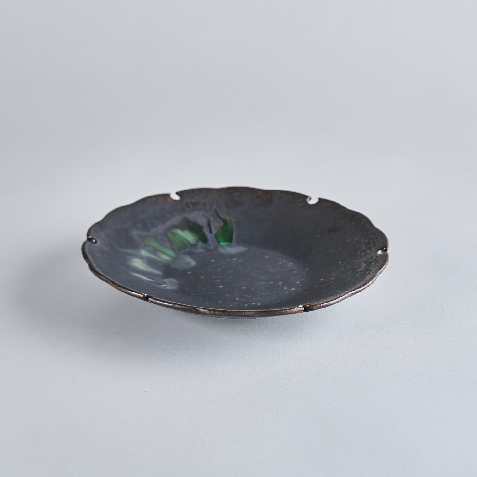 Yoshida Yukiwa Plate, shabby chic galaxy, 200mm x 40mm
