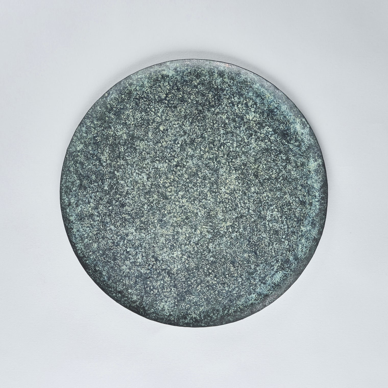Aogetsubon Jusun Hammer Pattern Patina Tray, 28.5cm x 28.5cm x H1cm