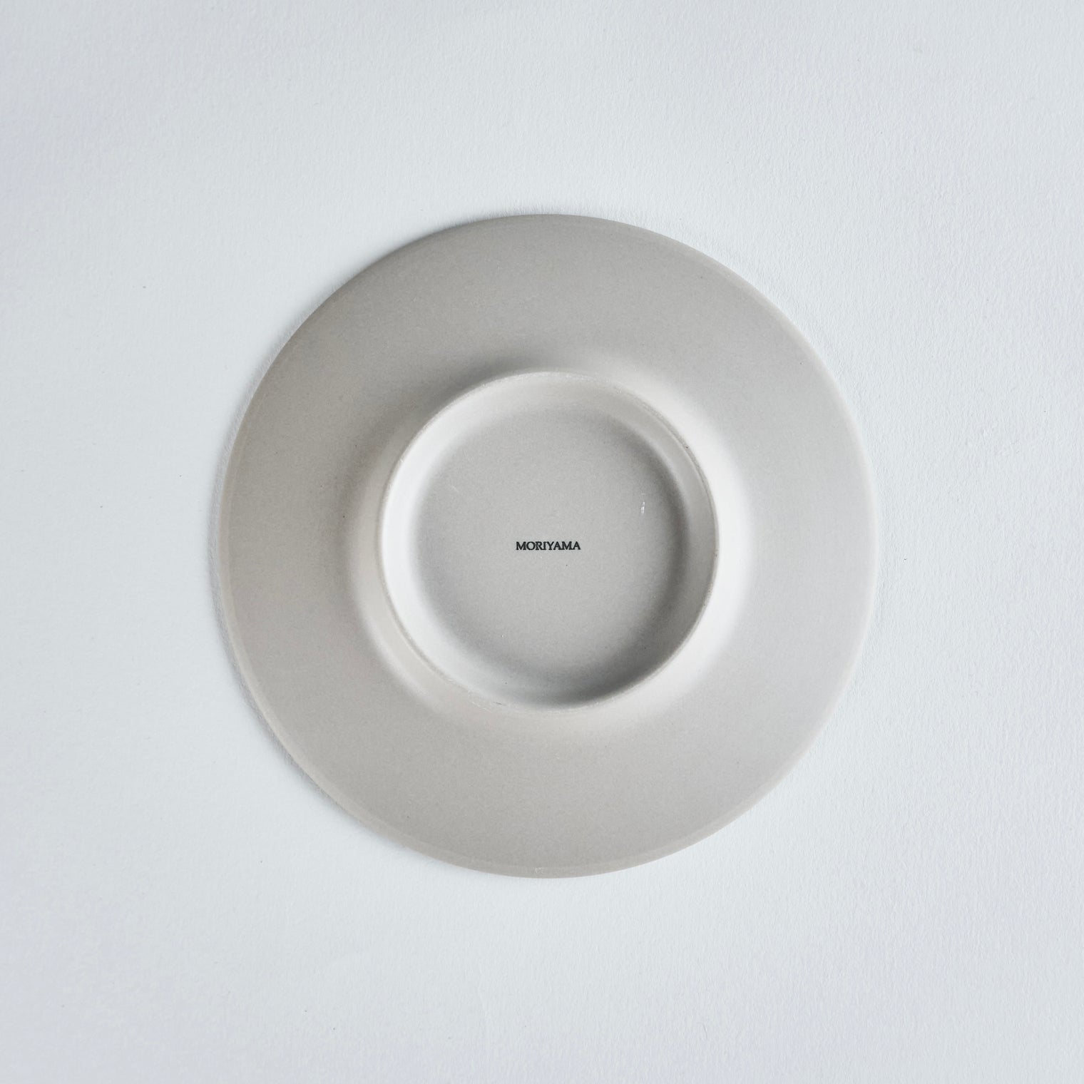 Blend Gray Flat Plate, 16cm x H2cm, Design by Moriyama