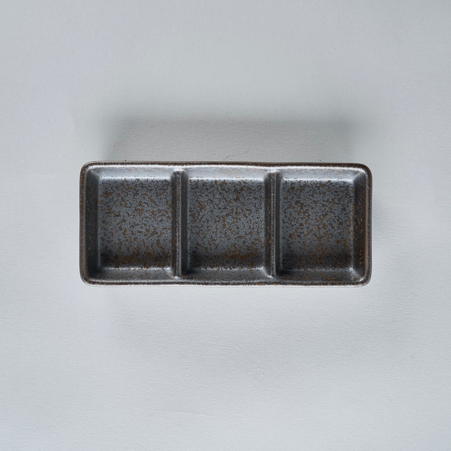 Miroku Triple Dish, 17.6cm x 7.6cm x H2.7cm