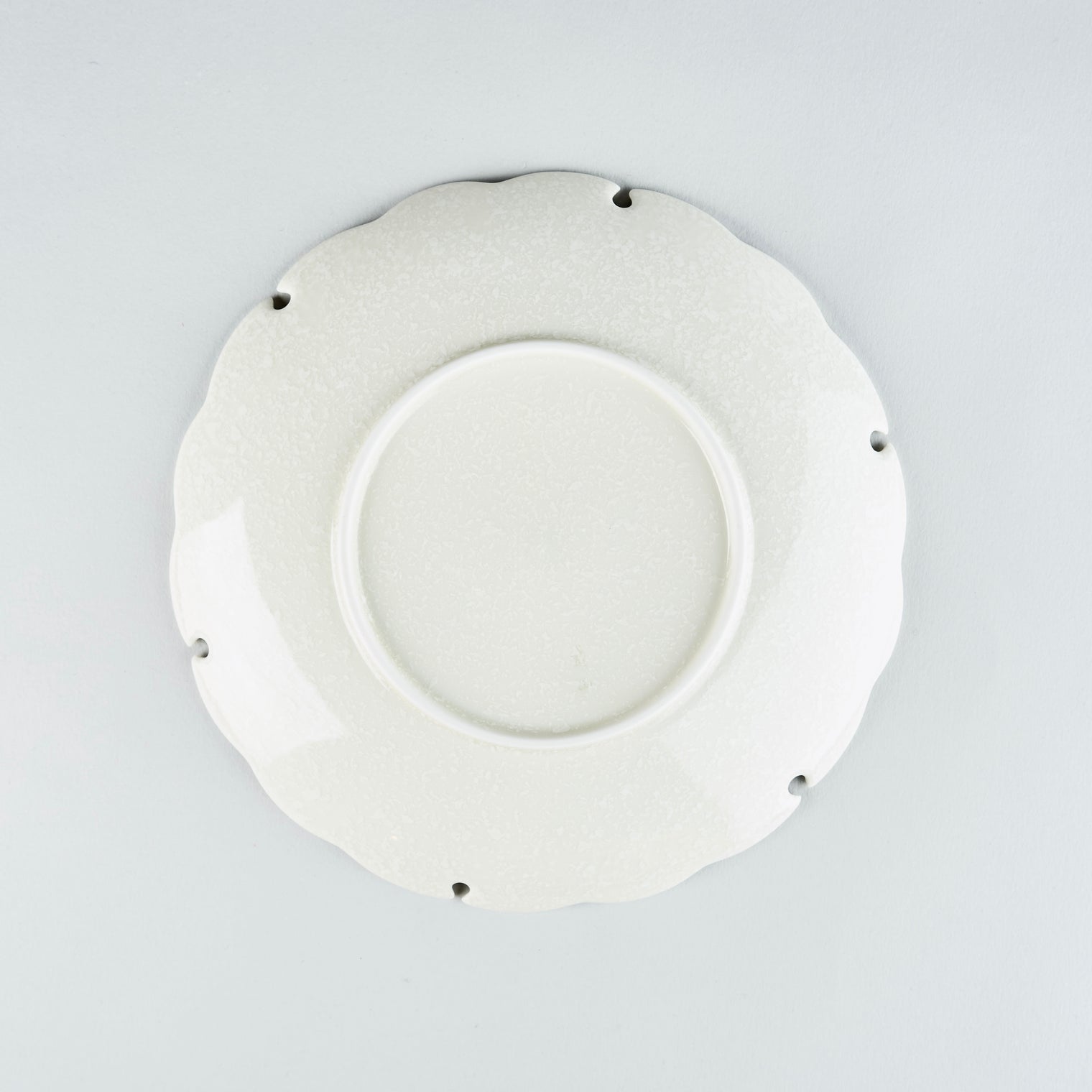 Seizan Gama Yukiwa Plate, Neve, 21cm x H2.5cm