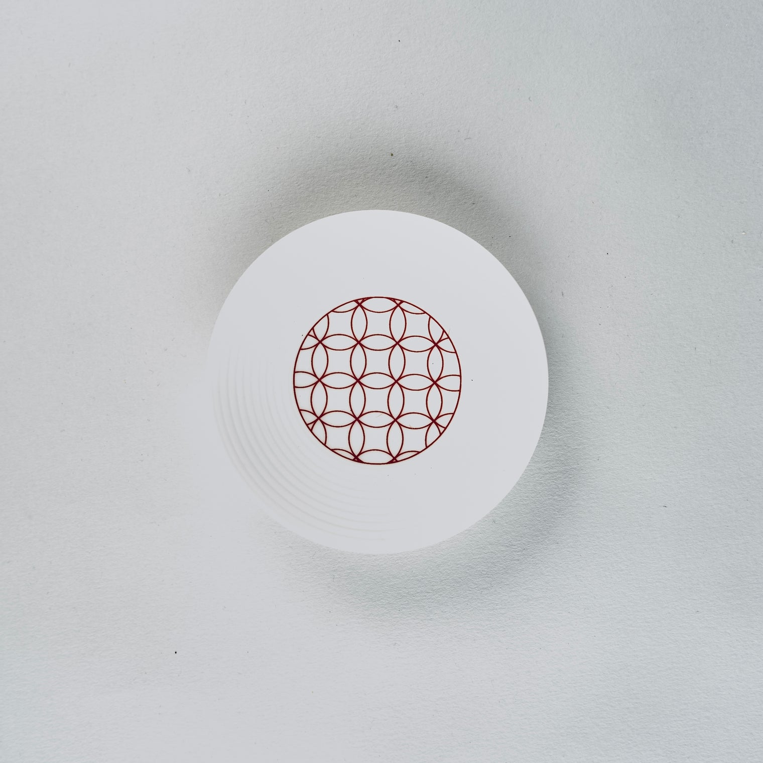 Eiho Porcelain, Shippo, Red Plate, 11cm