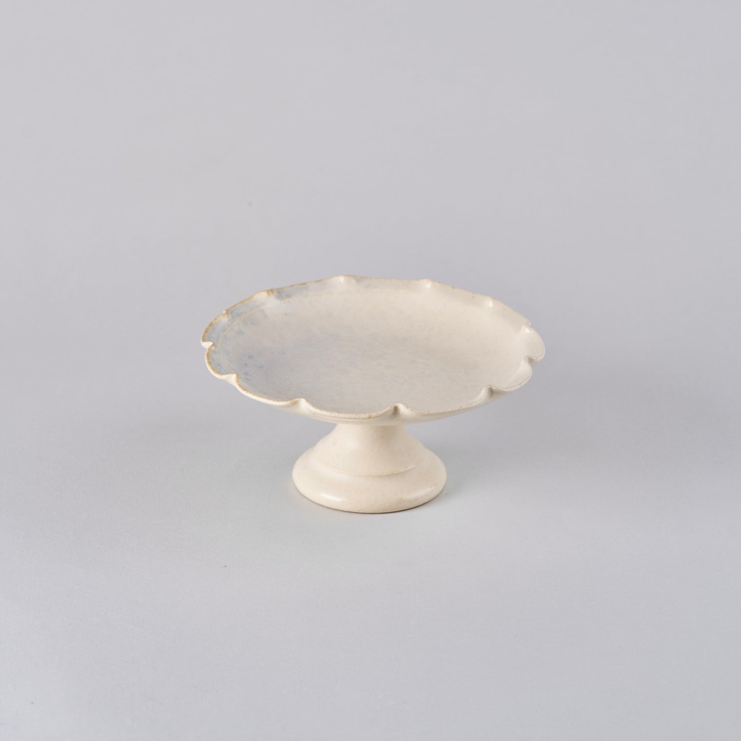Aya Nagasaki White Rinka Compote, 14cm x H6cm
