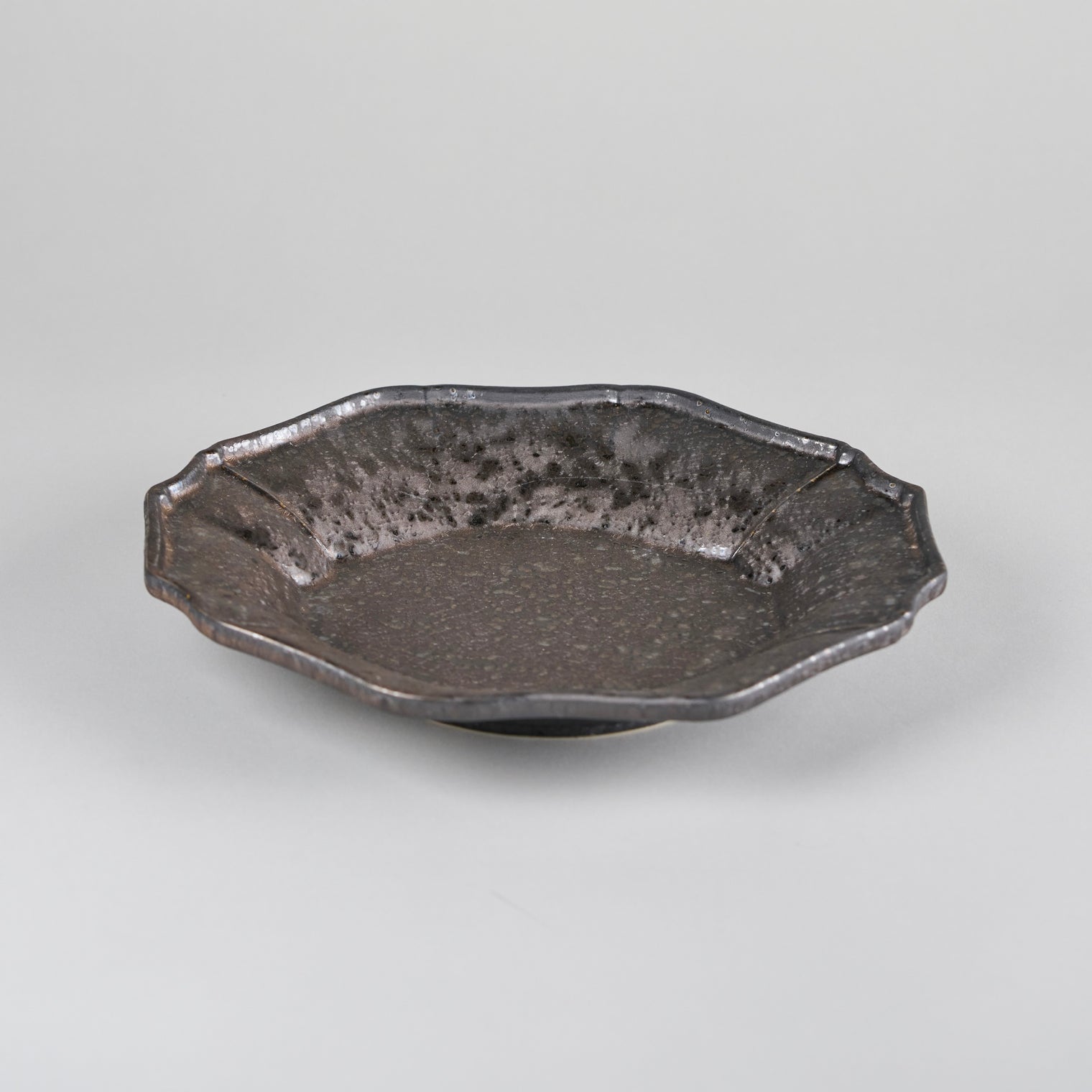 Fleur Gold Kessho Warp Plate 22×20.1×3.7cm