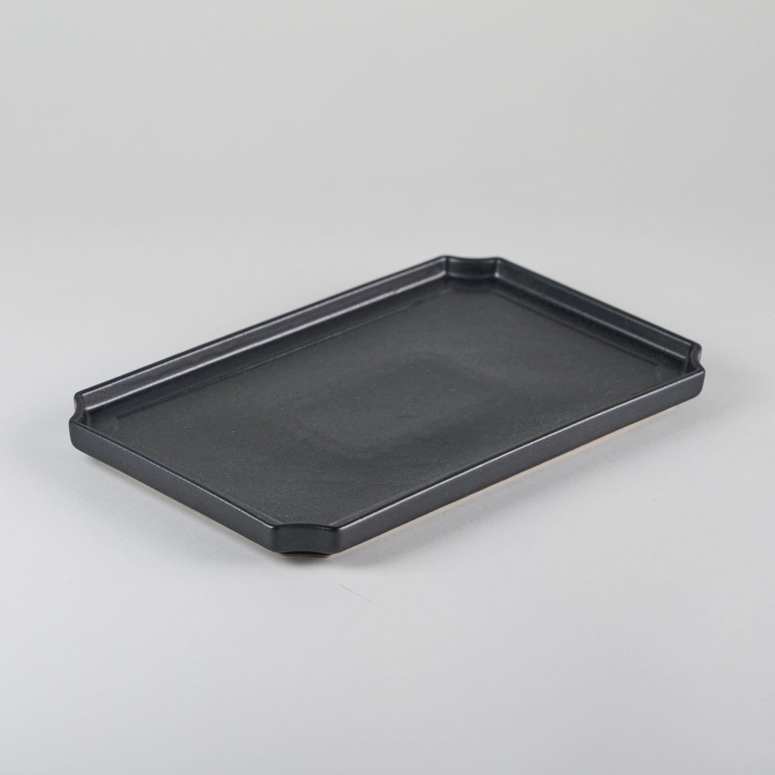 Hachidori 24cm Rectangular Plate nero