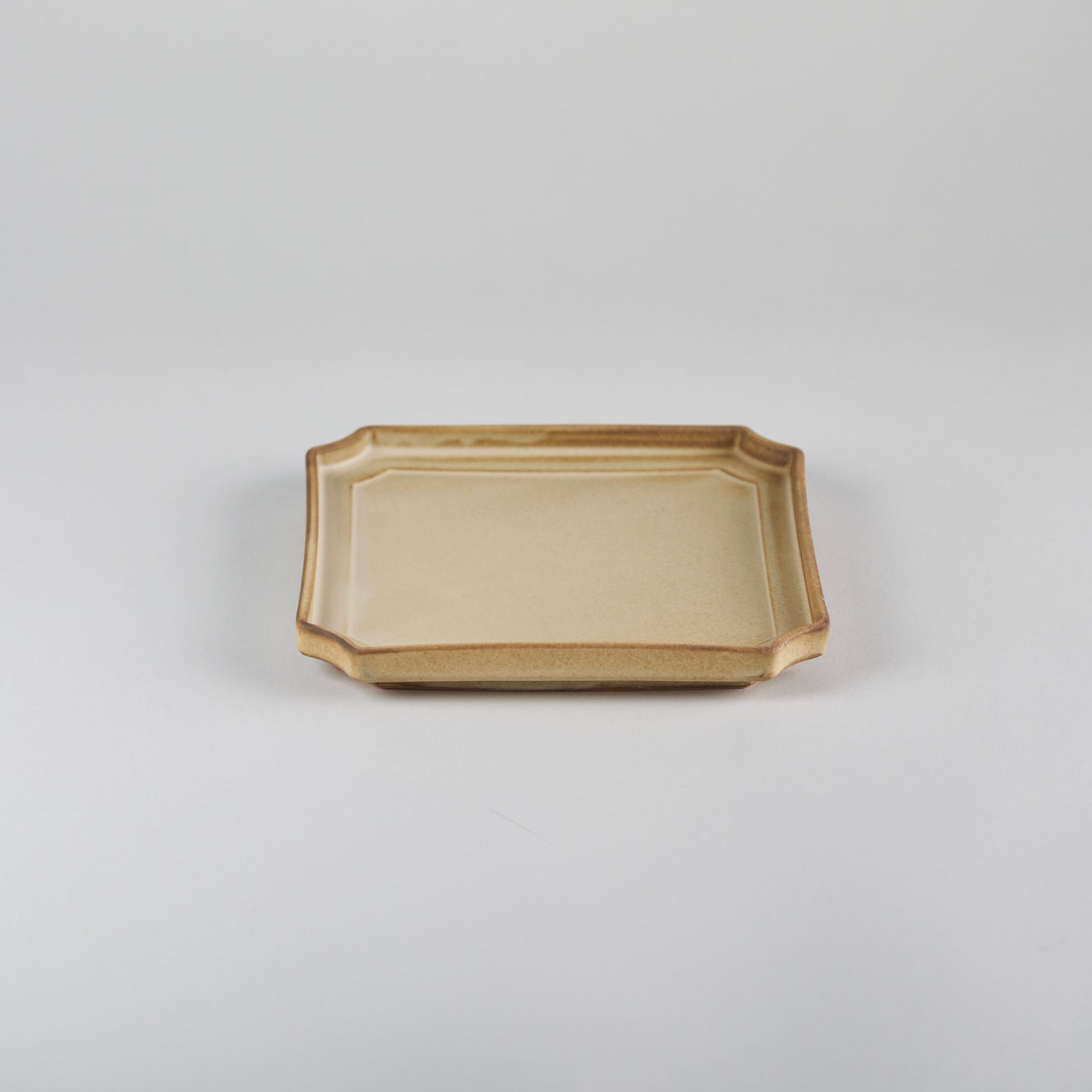 Hachidori 16cm Square Plate ecru