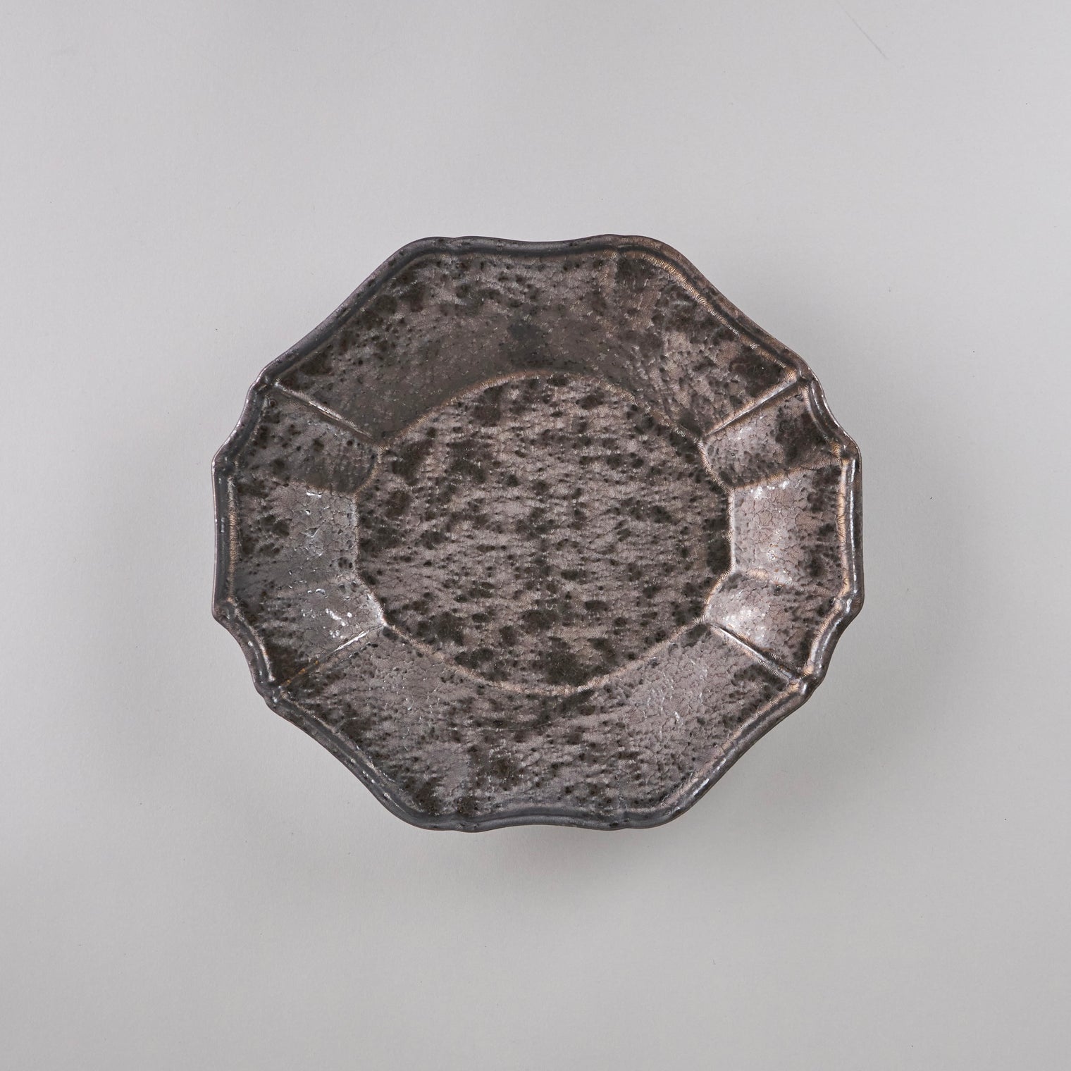 Fleur Gold Kessho Warp Plate 22×20.1×3.7cm
