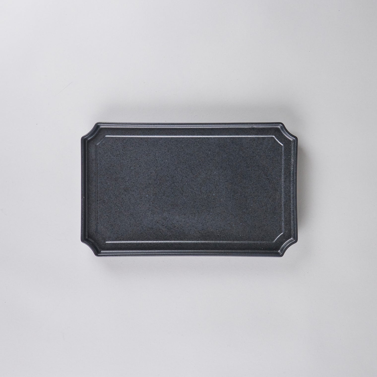 Hachidori 24cm Rectangular Plate nero