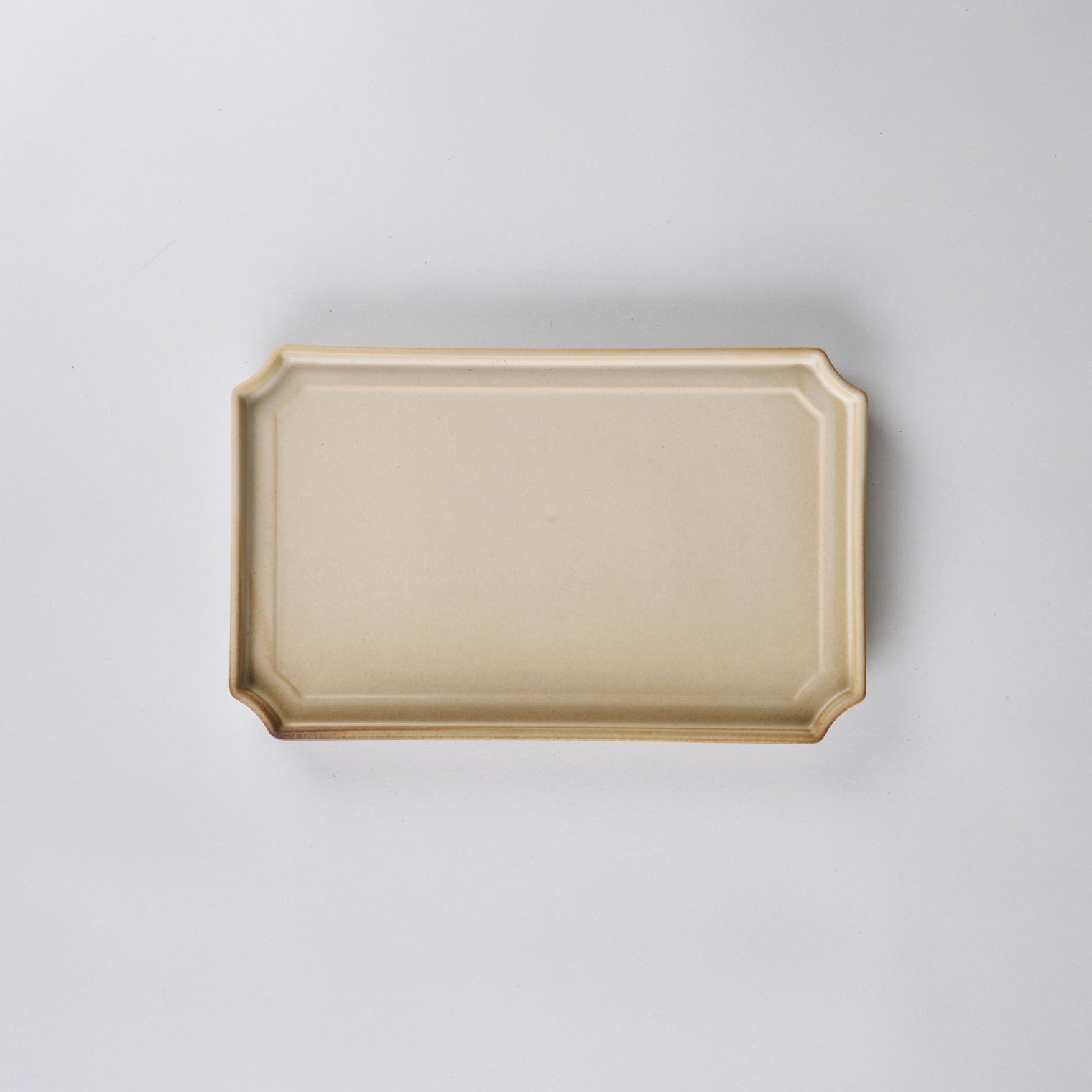 Hachidori 24cm Rectangular Plate ecru