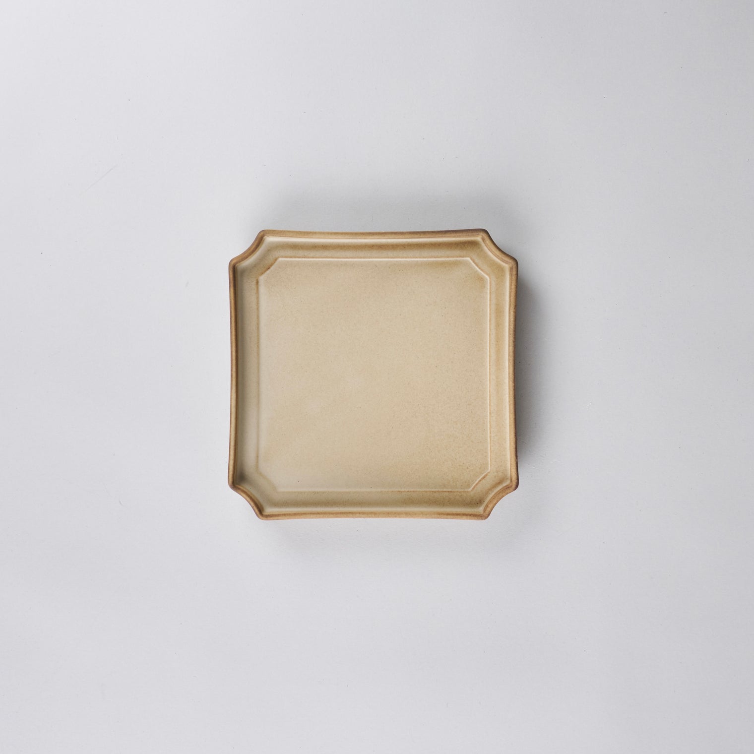 Hachidori 16cm Square Plate ecru