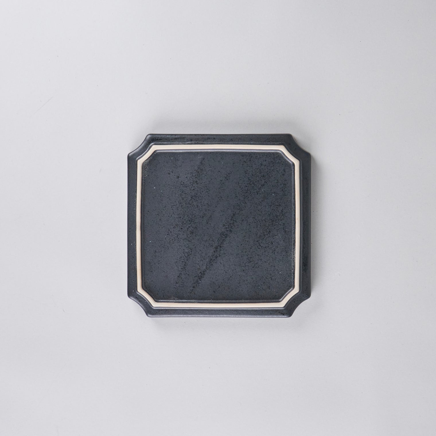 Hachidori 16cm Square Plate nero