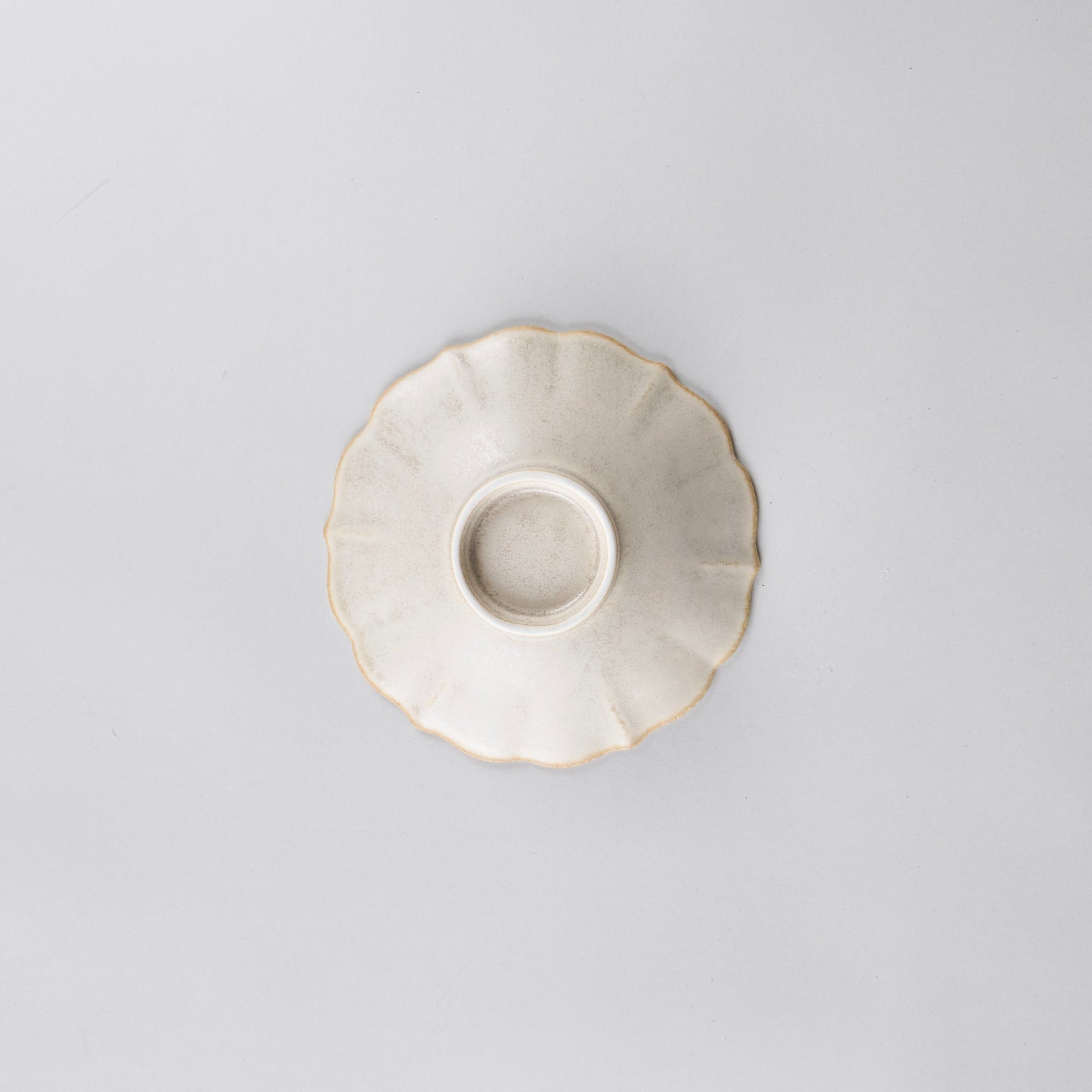 Yuka Flower Bowl Silver 15×4.3cm