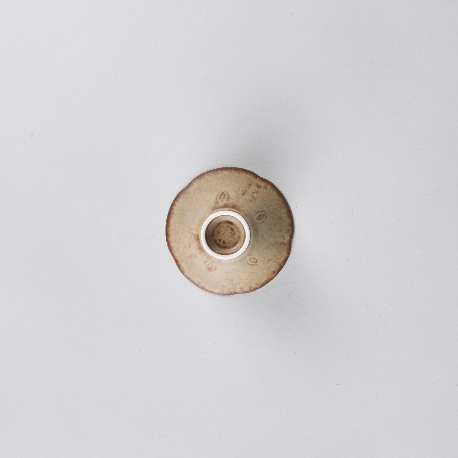 Yuka Asagao Dish Silver Brown