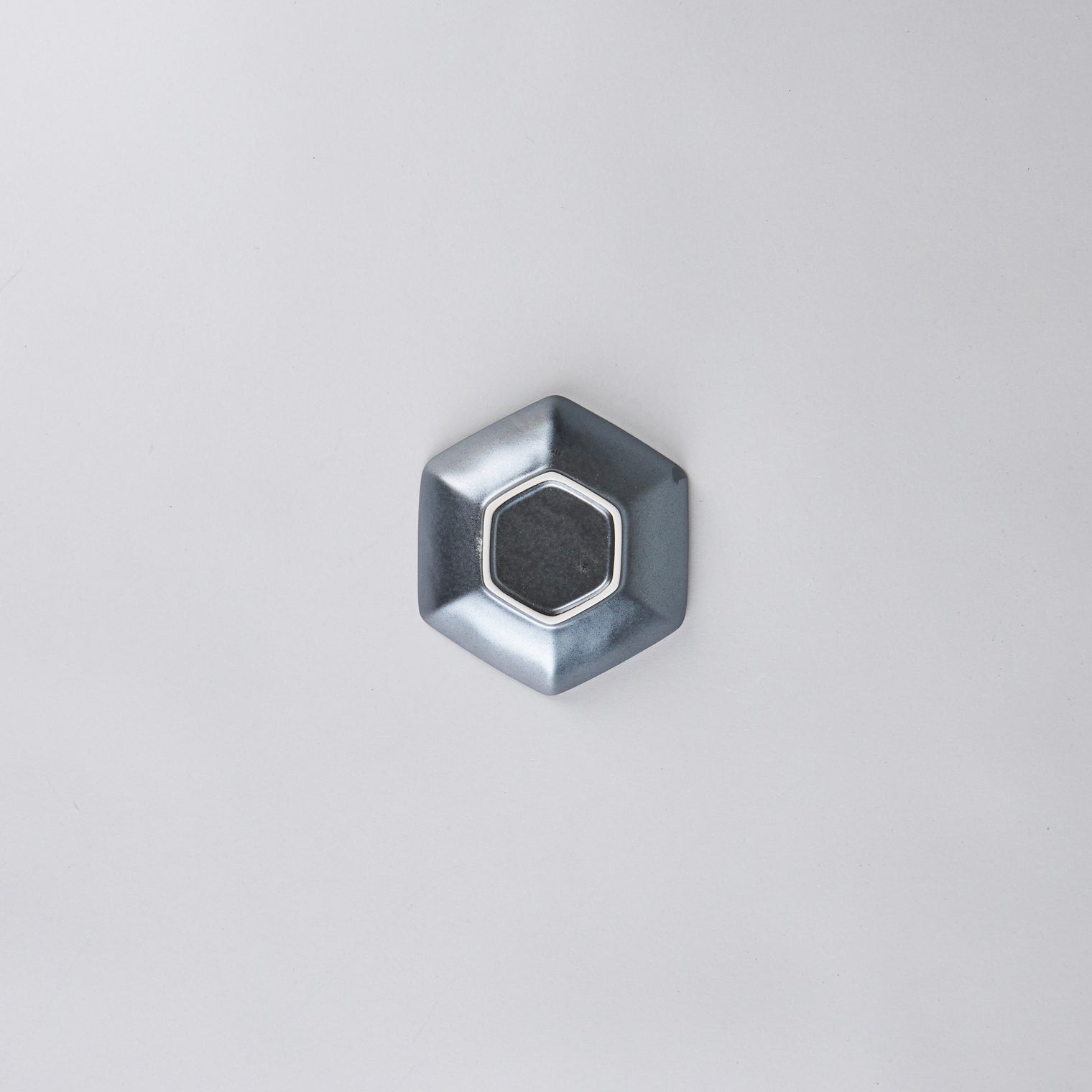 Kanezen Gama Hexagon Wooden bowl, 10.5cm x 9.5cm x H2.2cm