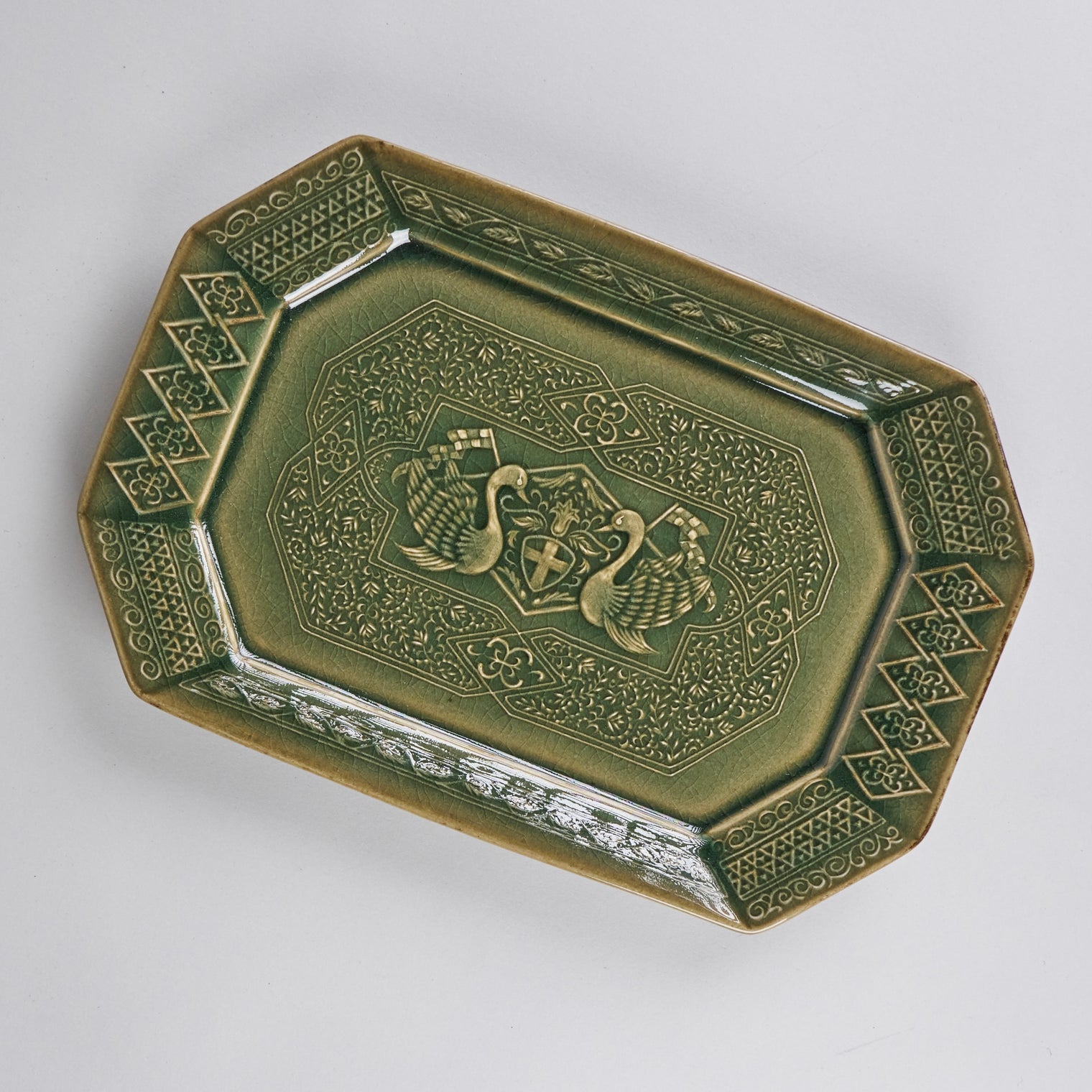 Relief Klimt L Celadon, 30 x 20 x H2cm