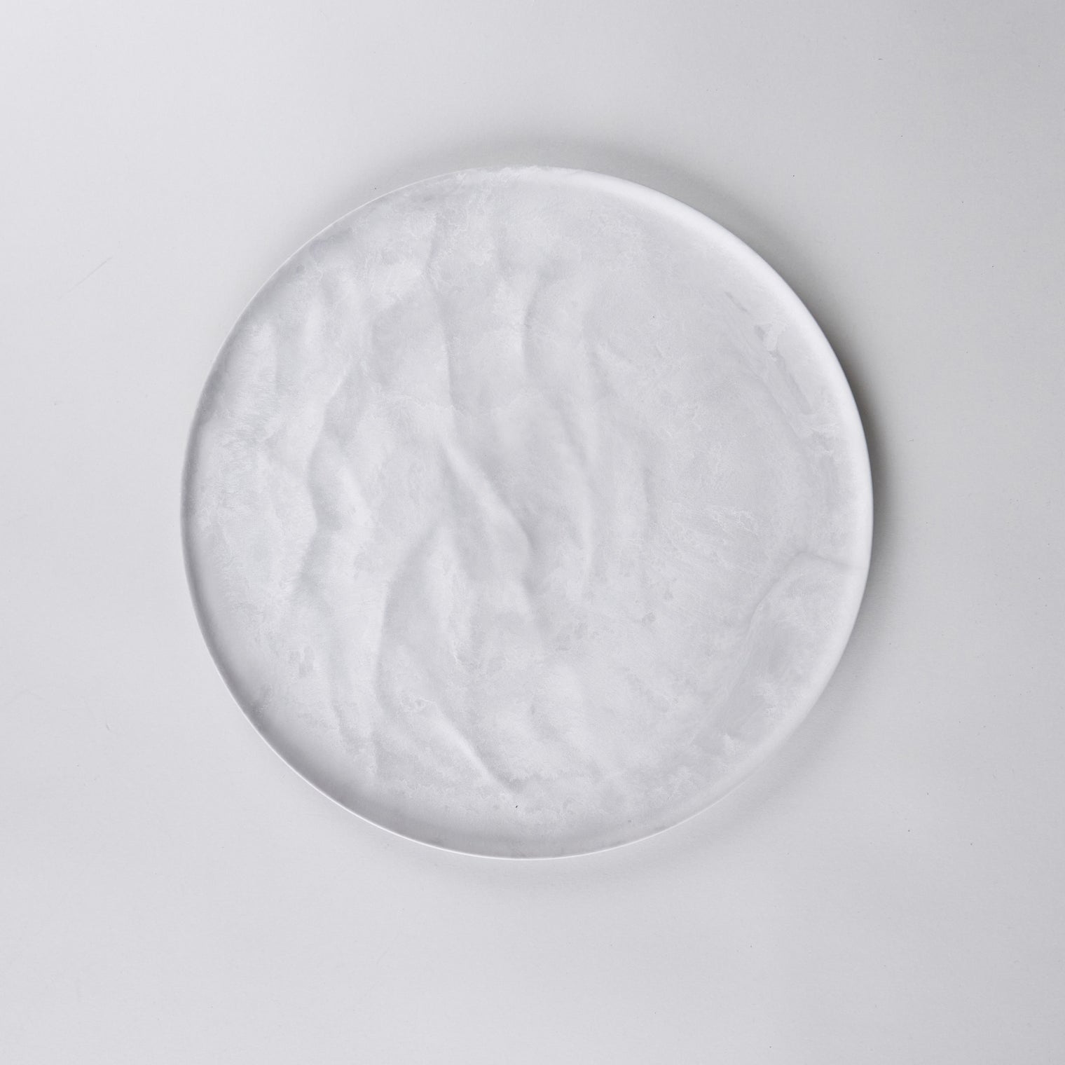 ARAS Large Wave Plate Seawater Miniral White, 27 cm