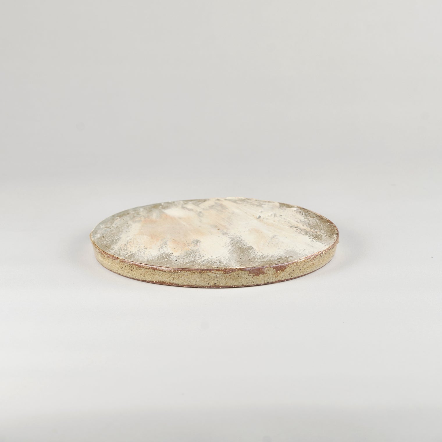 Jang Hun Seong Brush Glaze Round Plate Medium, 18.3 x 1.5cm