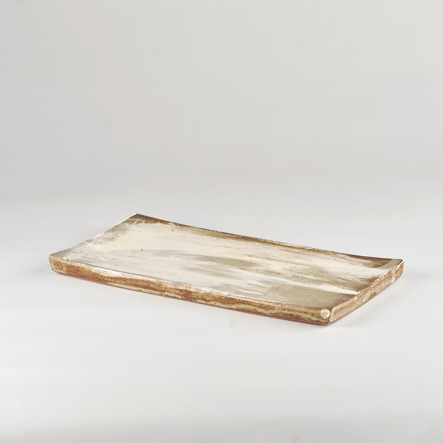 Jang Hun Seong Brush Glaze Rectangle Plate, 27.5 x 13 x 1.5cm