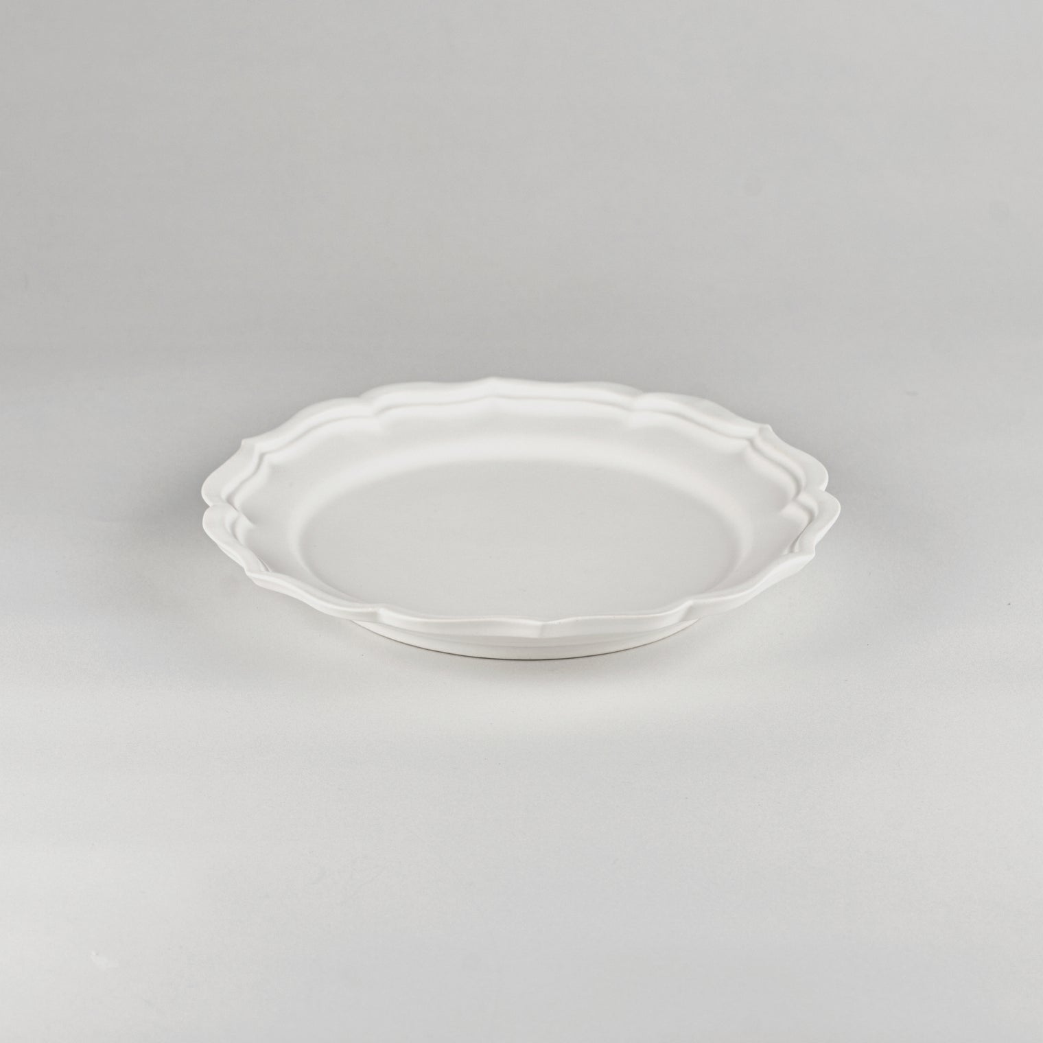 Usukiyaki, Ryouka Rim Plate Large, White