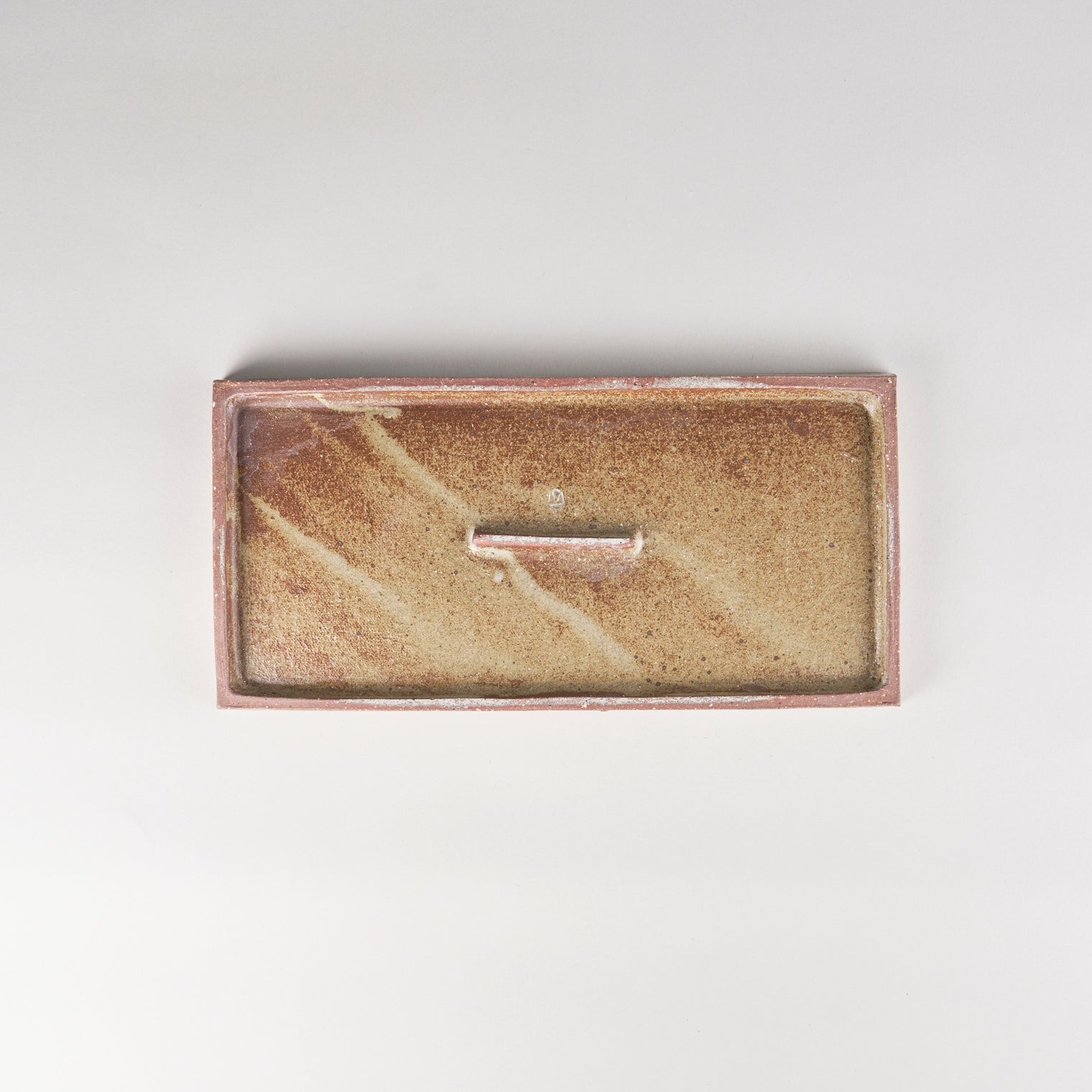 Jang Hun Seong Brush Glaze Rectangle Plate, 27.5 x 13 x 1.5cm