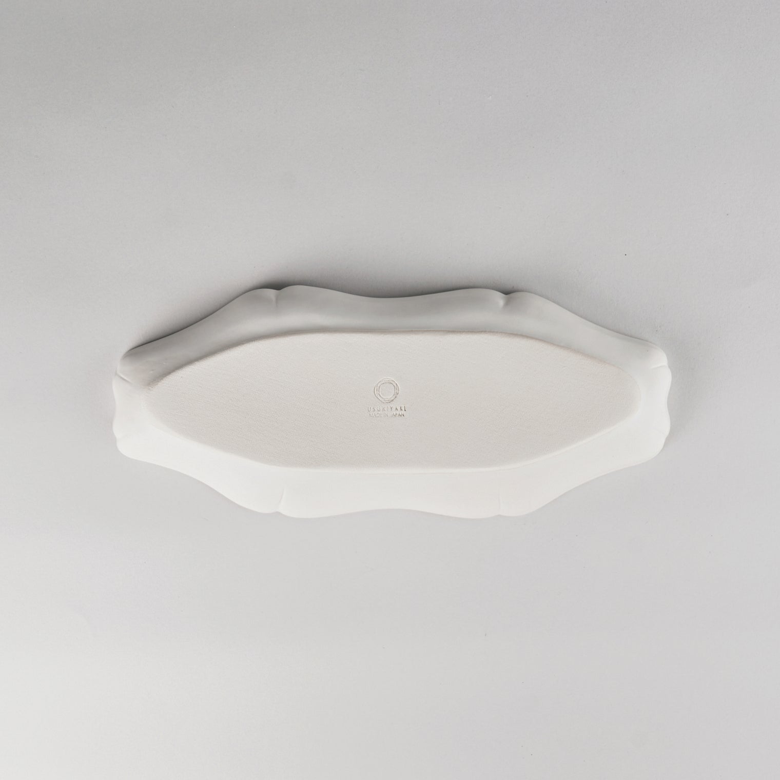 Usukiyaki, Rinka Oval Long Plate, White