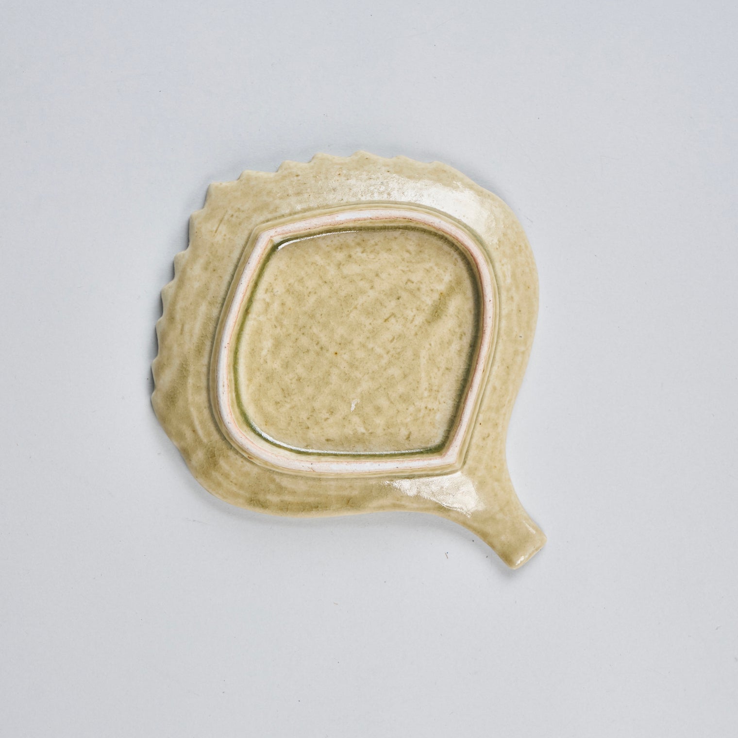 Takimuro Kiln,Fan-shaped plate, 12.9cm x 15.3cm