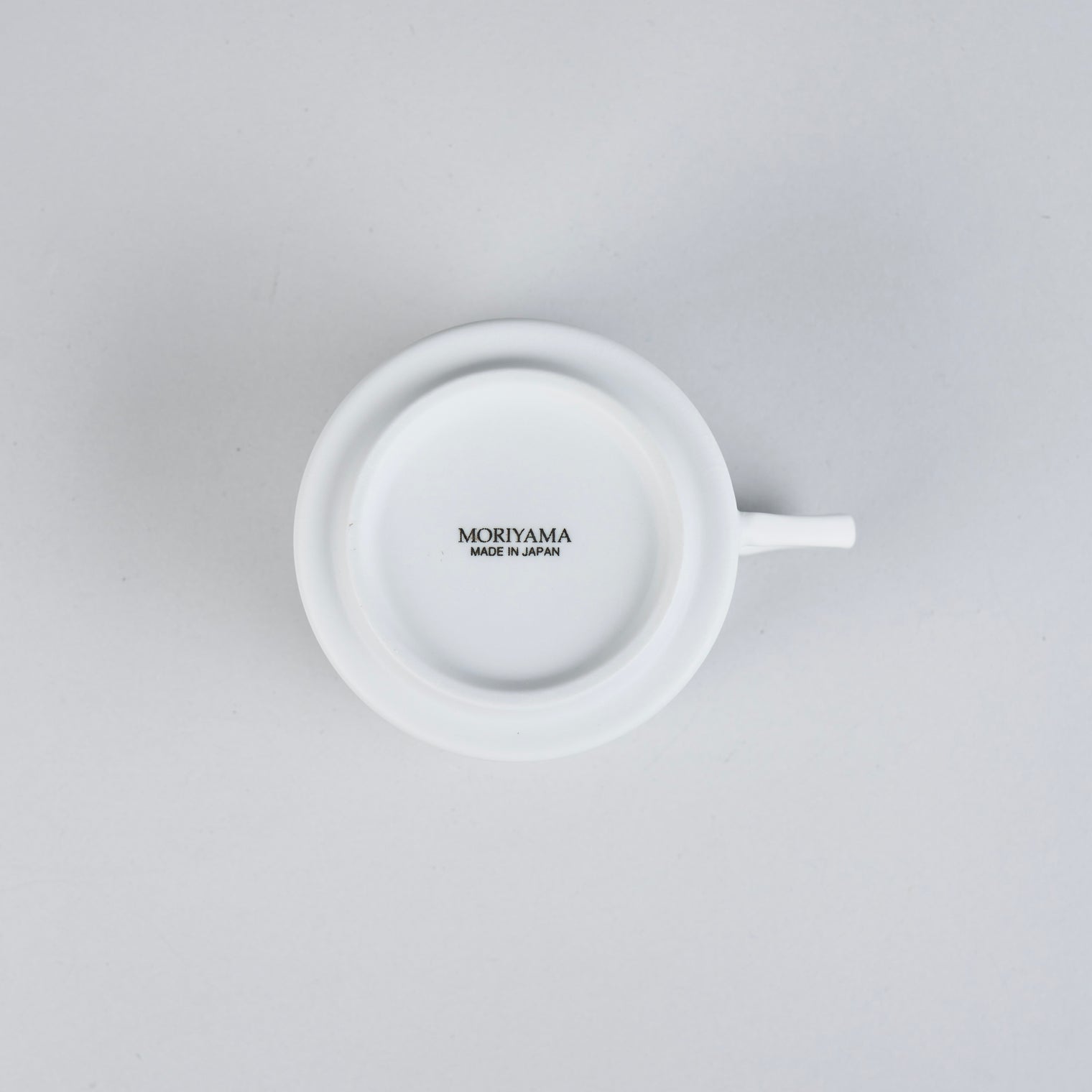 Bisque White Tea Cup, 7.5cm x H6.5cm, Design by Moriyama