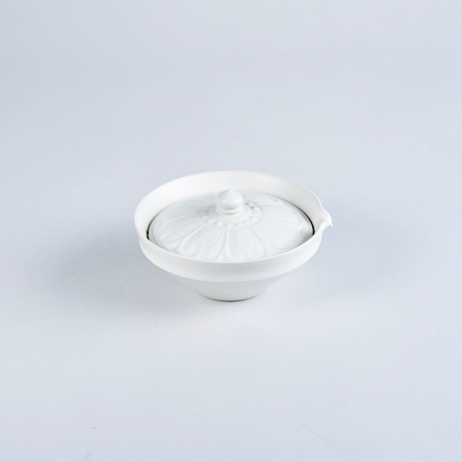 Usukiyaki, RINKA Shiboridashi Japanese Houhin, White, D12cm x H6.5cm