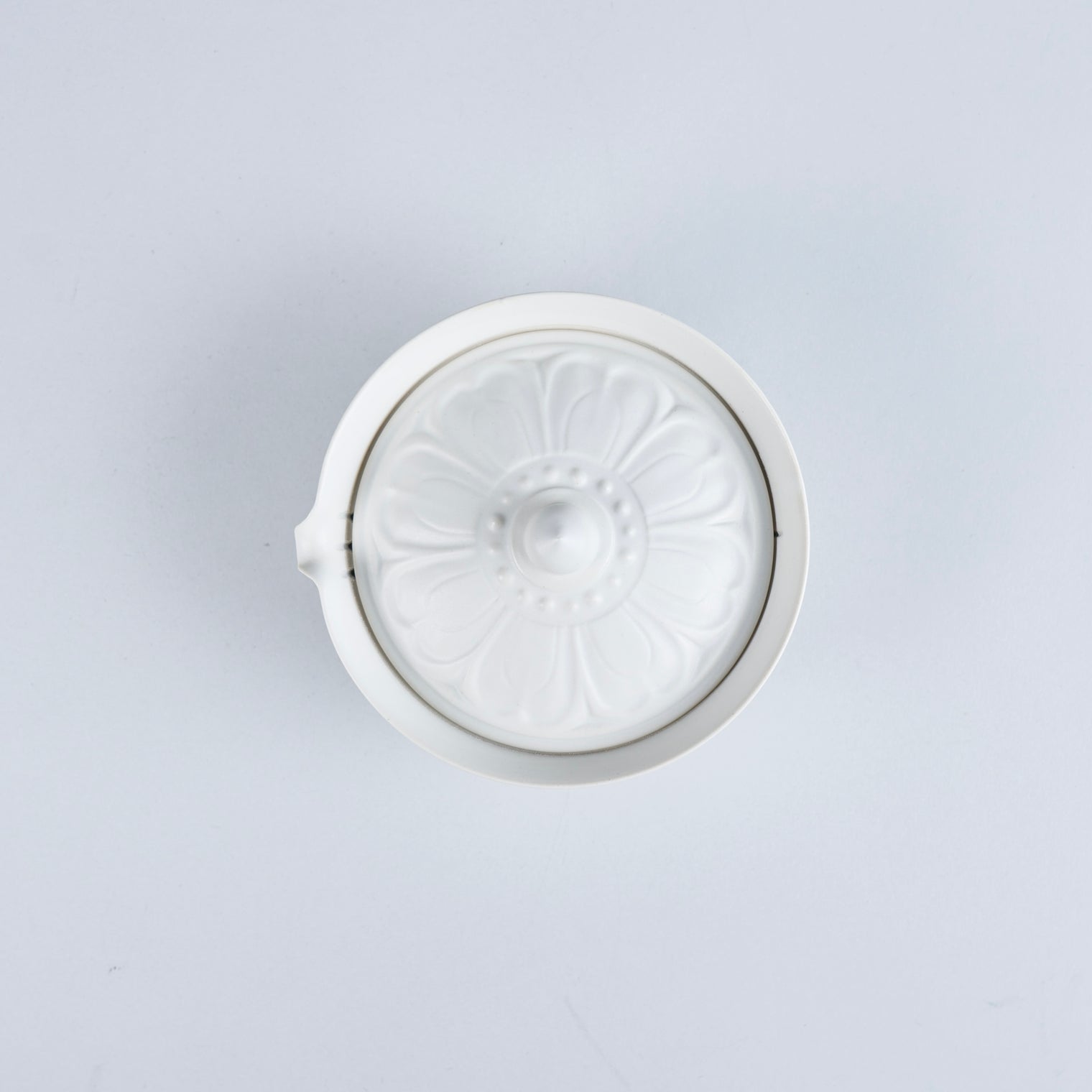 Usukiyaki, RINKA Shiboridashi Japanese Houhin, White, D12cm x H6.5cm