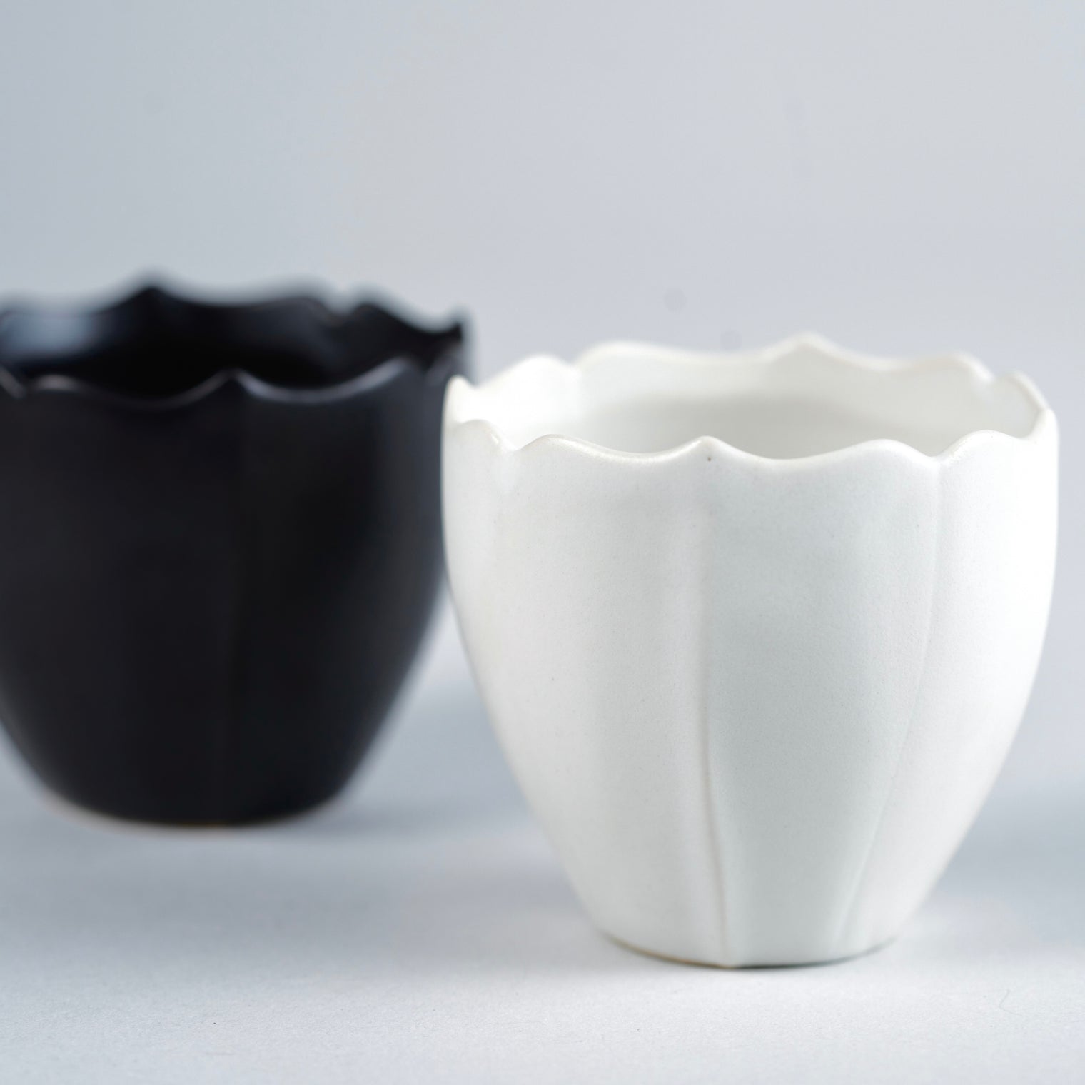 Usukiyaki, RYOUKA Japanese Teacup, Black, D6cm x H5.5cm