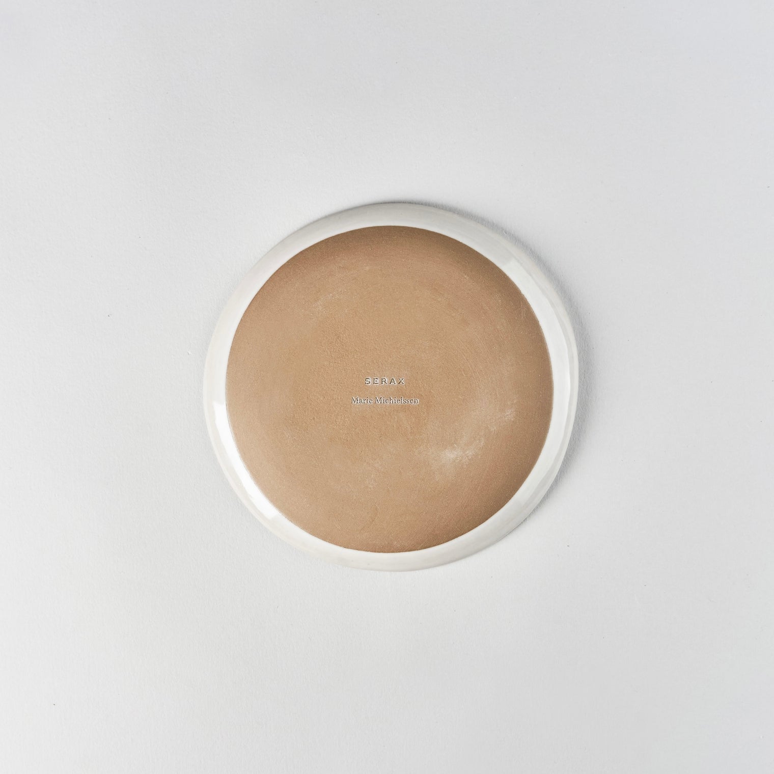 La Mère Saucer Coffee Cup, Off White, 14cm x 14cm x H1.5cm, Design by Marie Michielssen