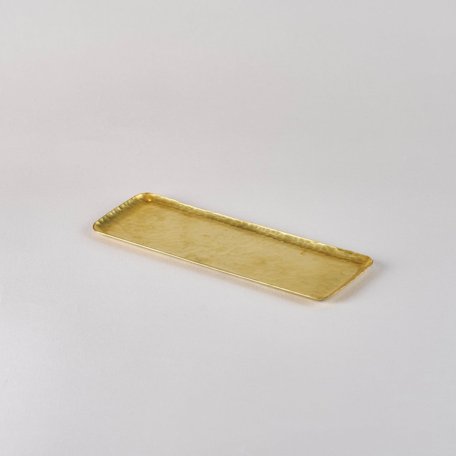 Hammer Pattern Wet Towel Plate Large, Brass, 18.5cm x 6.5cm x 0.5cm