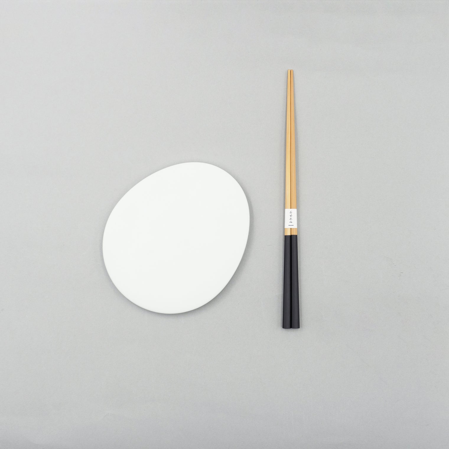 Bisque White Flat Oval Plate, 14cm x 12cm x H1cm, Moriyama
