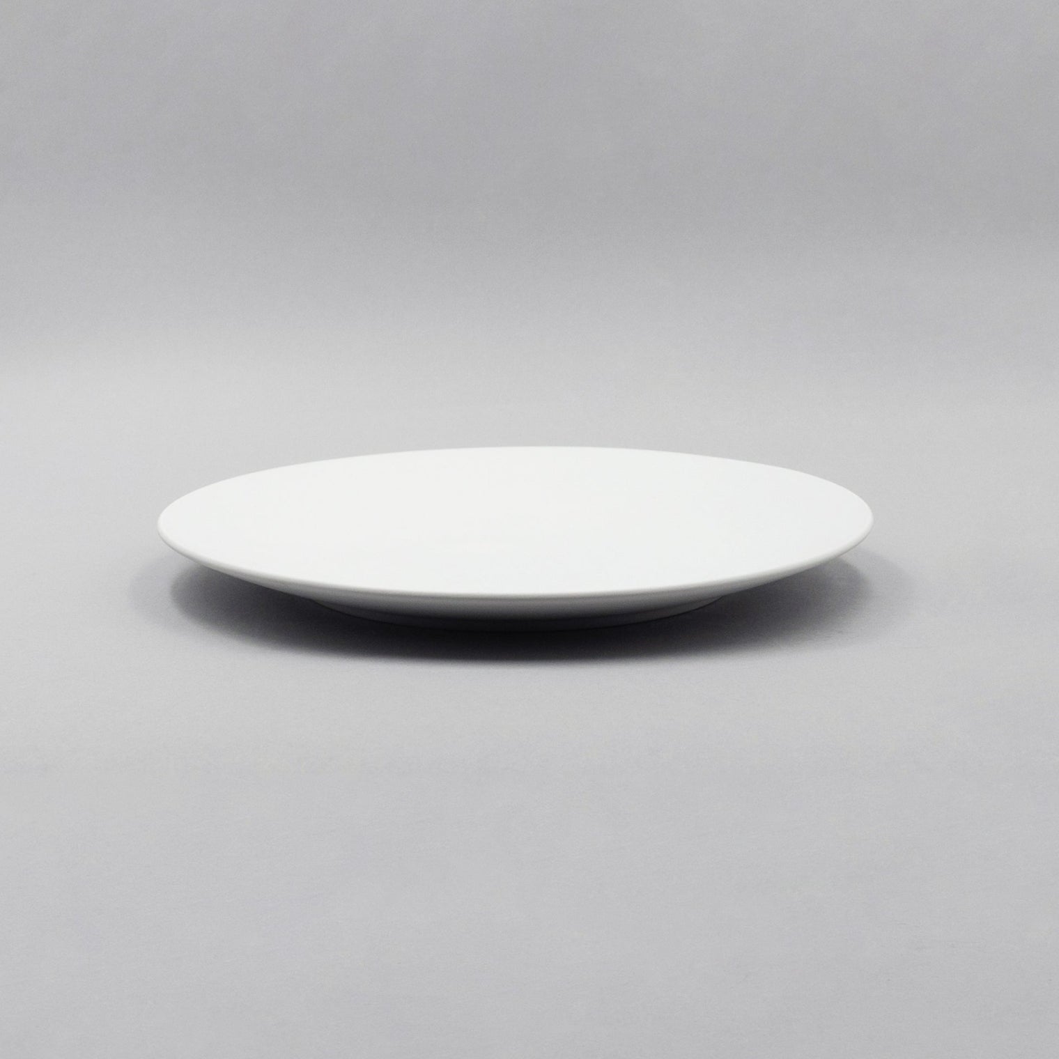 Bisque White Flat Plate, D21cm x H2cm, Moriyama