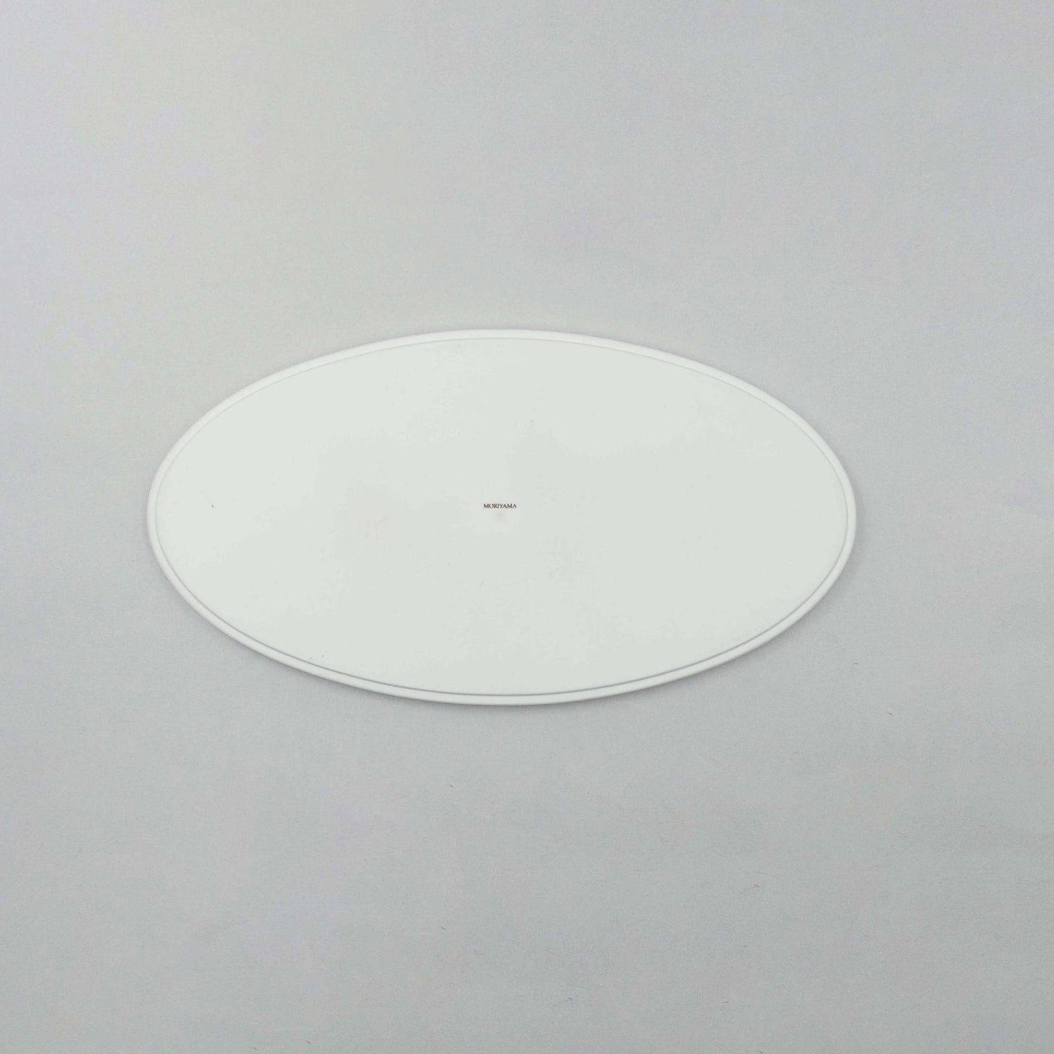 Bisque White Oval Tray L, 32cm x 17cm x H1cm, Moriyama