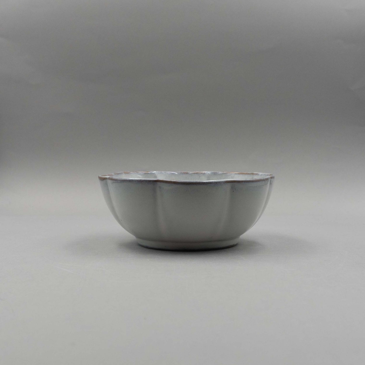 Inku Ribbed Bowl, White, 15cm x 15cm x 6cm, Design by Sergio Herman