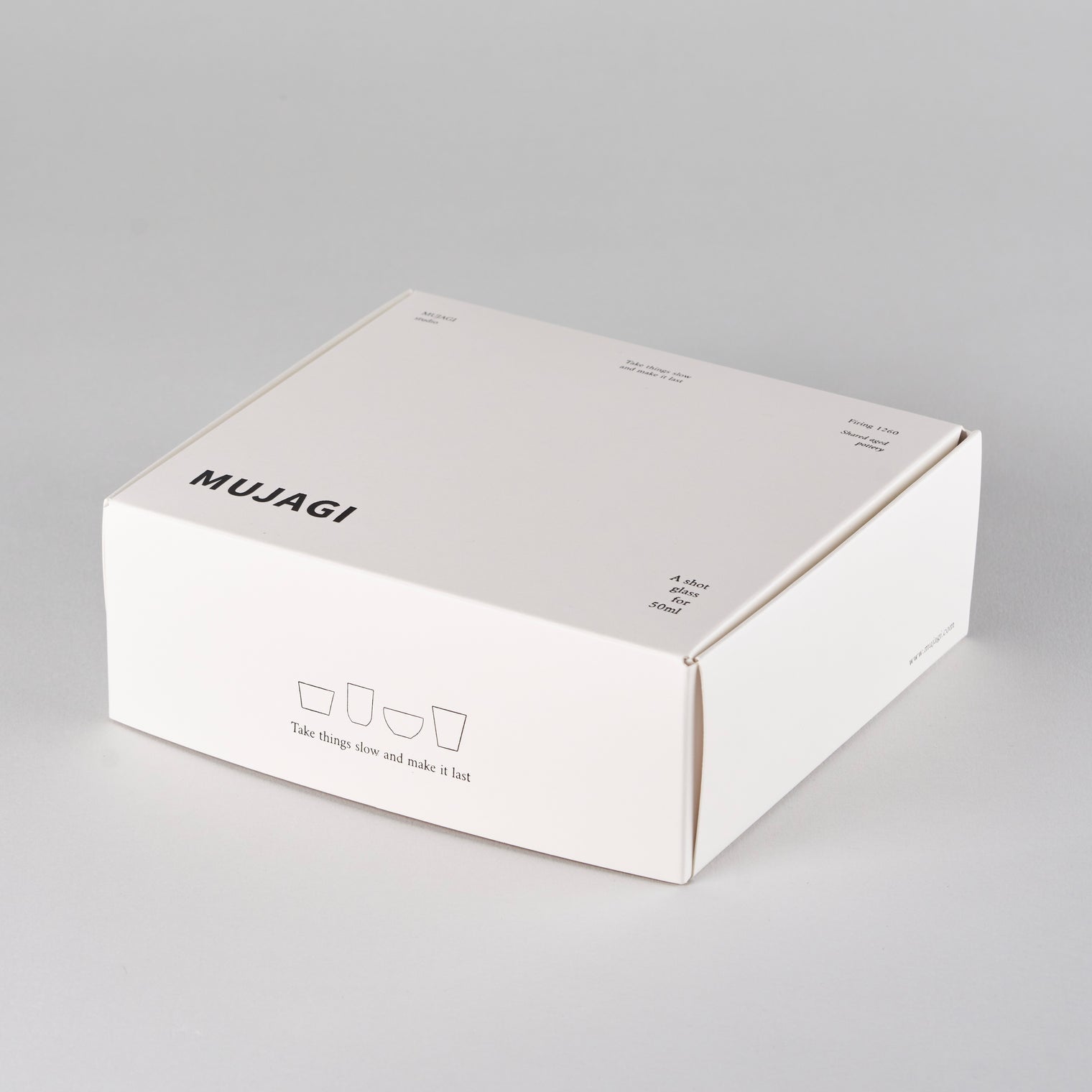 Mujagi Shot Cup 4 type, Gloss, Box W19.5cm x D19.5cm x H7cm