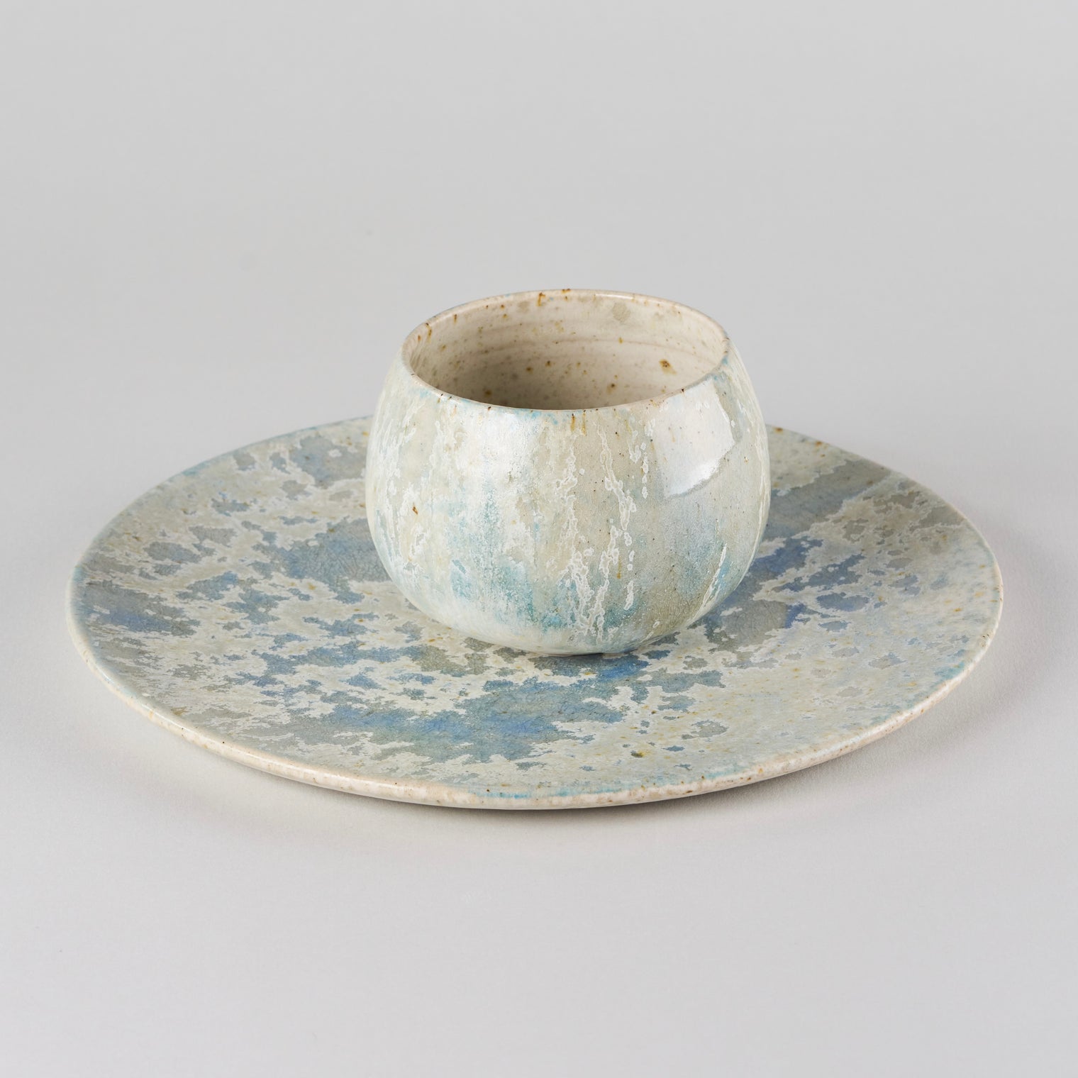 Plate, Nordic Sky Blue, 27.5cm, H0.5cm, Design by Aage Wurtz