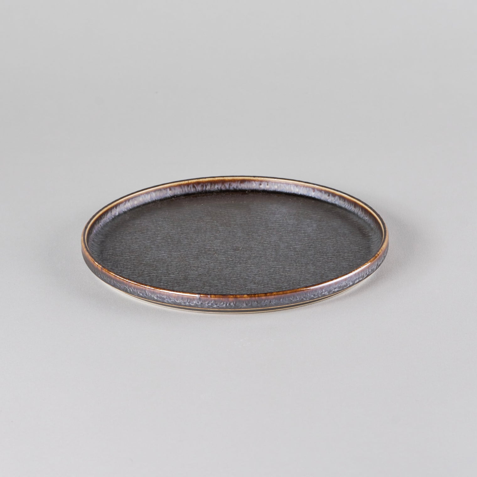 Jakuen Short Rim Plate, 19cm x 19cm x H1.6cm