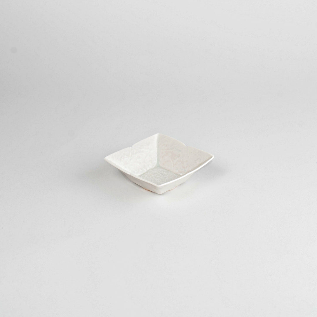 Asami Maeda Square Plate White, 9.7×9.4×3cm