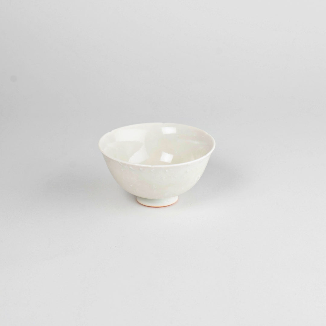 Asami Maeda Floral Shippo Bowl White 11×6cm