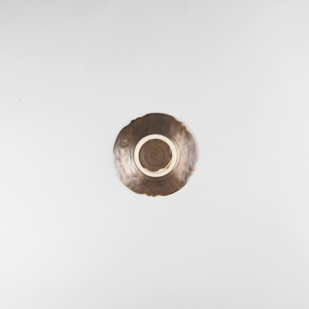Asami Maeda Flower Arabesque Bronze Small Dish, 10.6×1.5cm