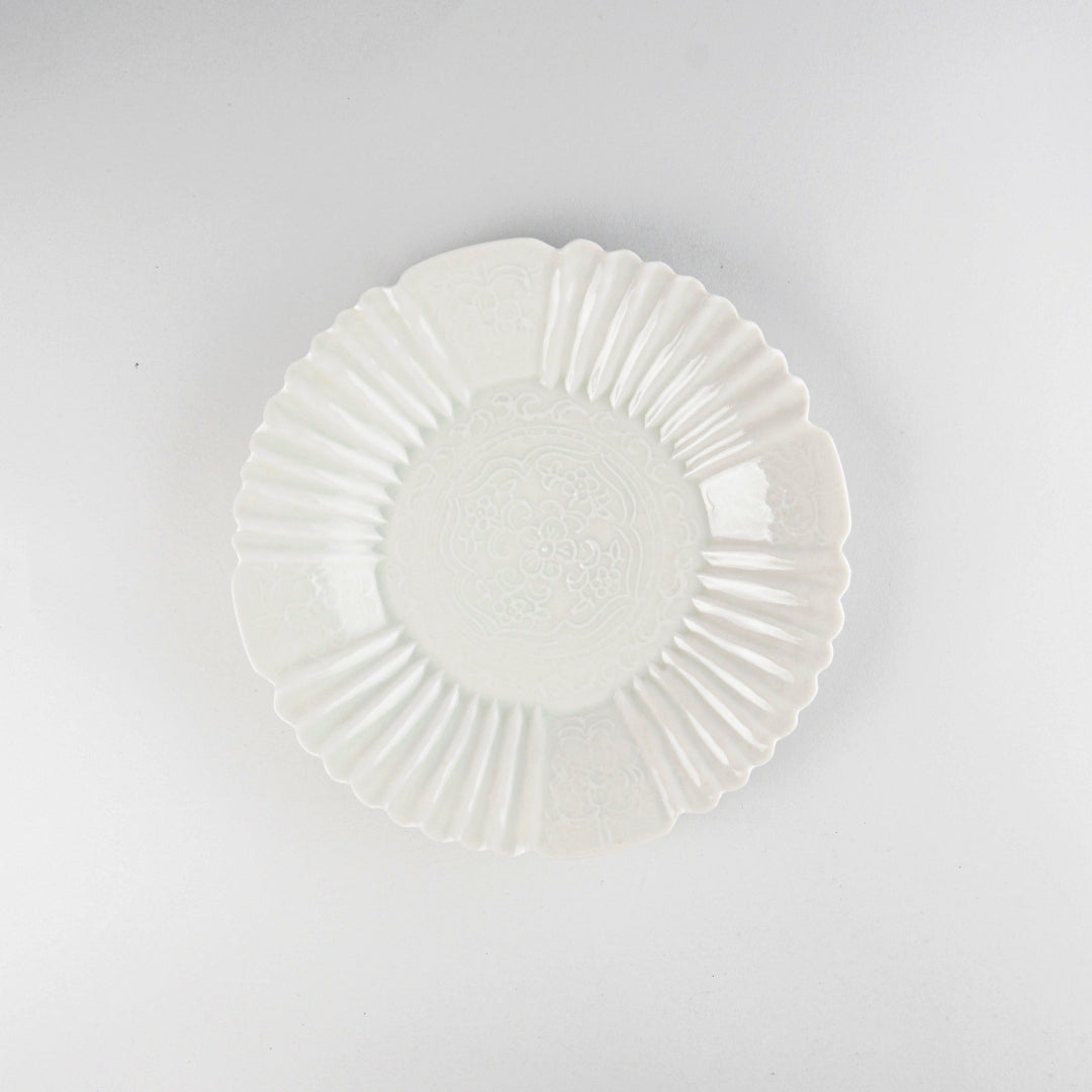 Asami Maeda Rinka Large Plate White, 21.7×3cm