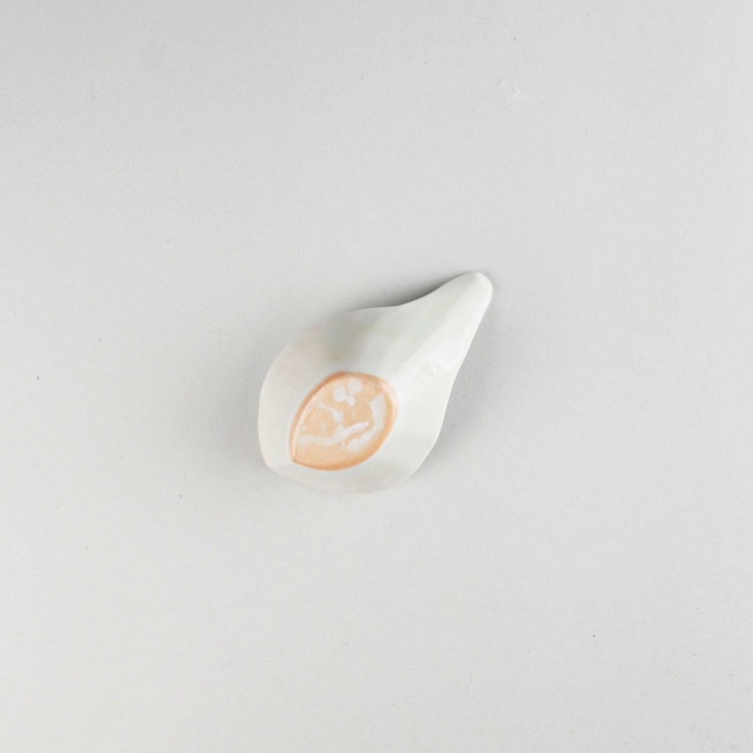 Asami Maeda Spoon Dish White, 11×6×5.5cm