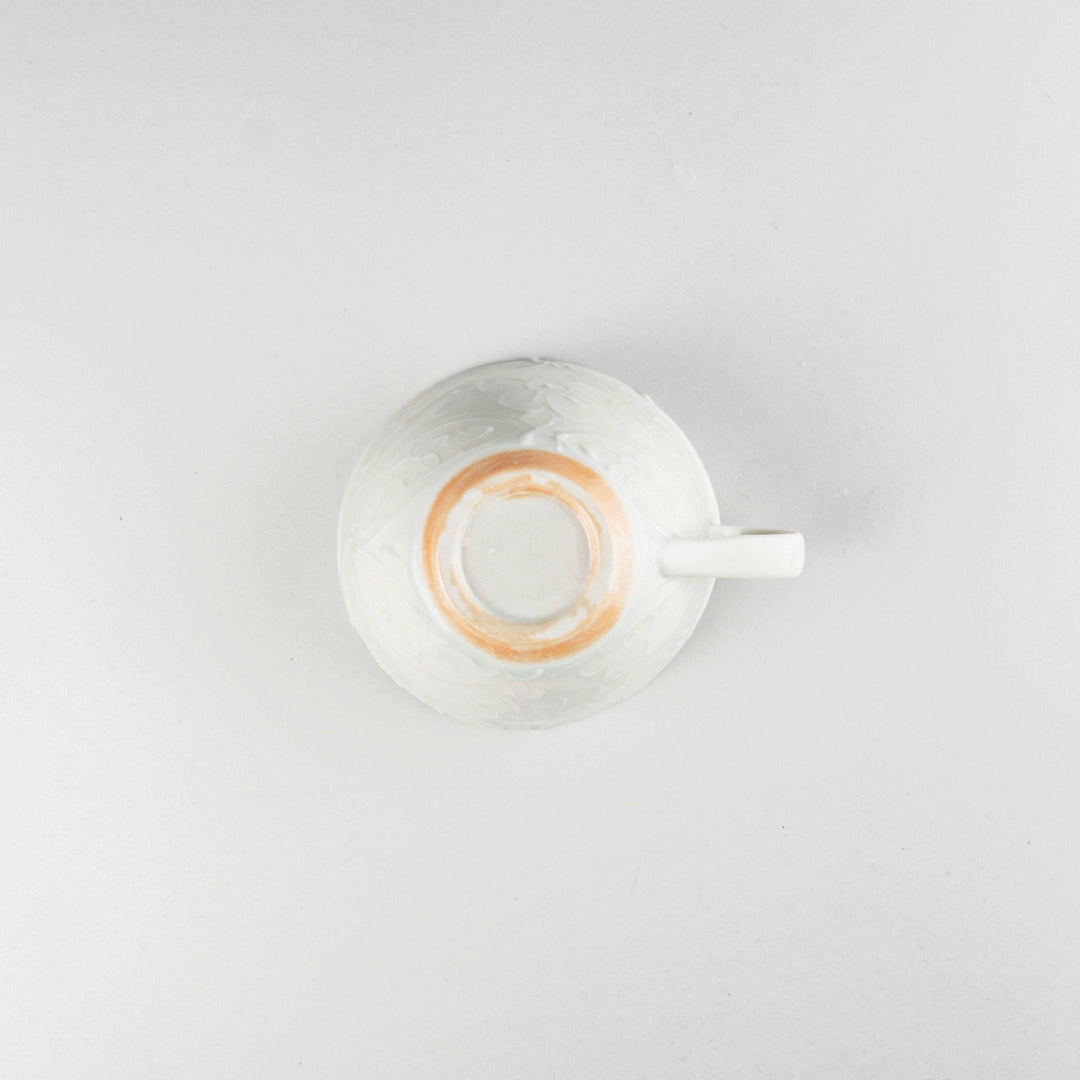 Asami Maeda Floral Shippo Tea Cup White, 11.5×6.5cm