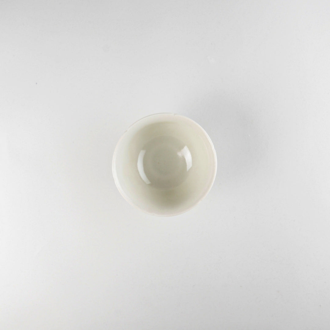 Asami Maeda Floral Shippo Bowl White 11×6cm