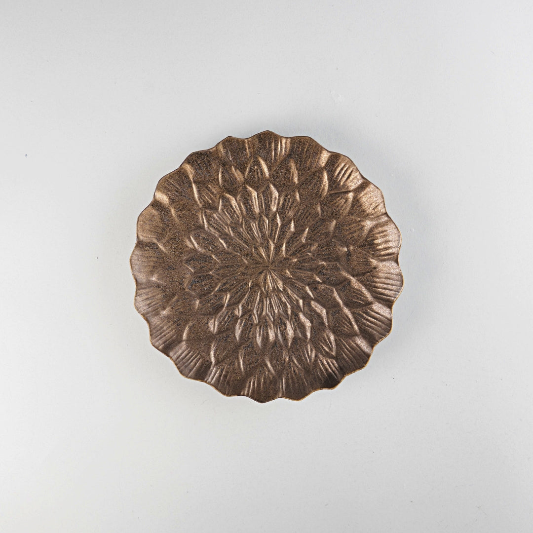 Asami Maeda Dahlia 6-inch Plate Bronze, 18.2×3.5cm