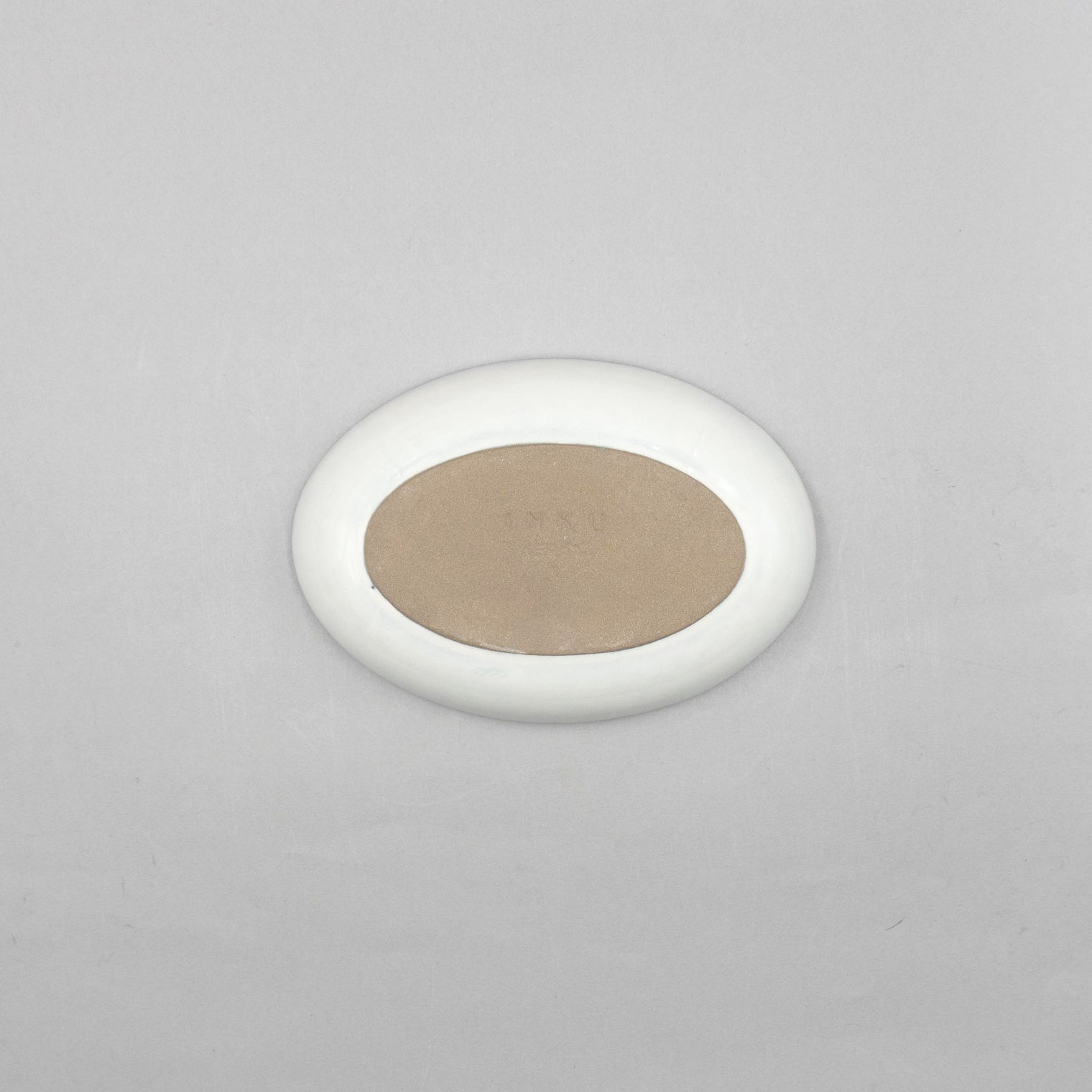 Inku Serving Oval Bowl, White, L19cm x W13cm x H3.7cm, Design by Sergio Herman