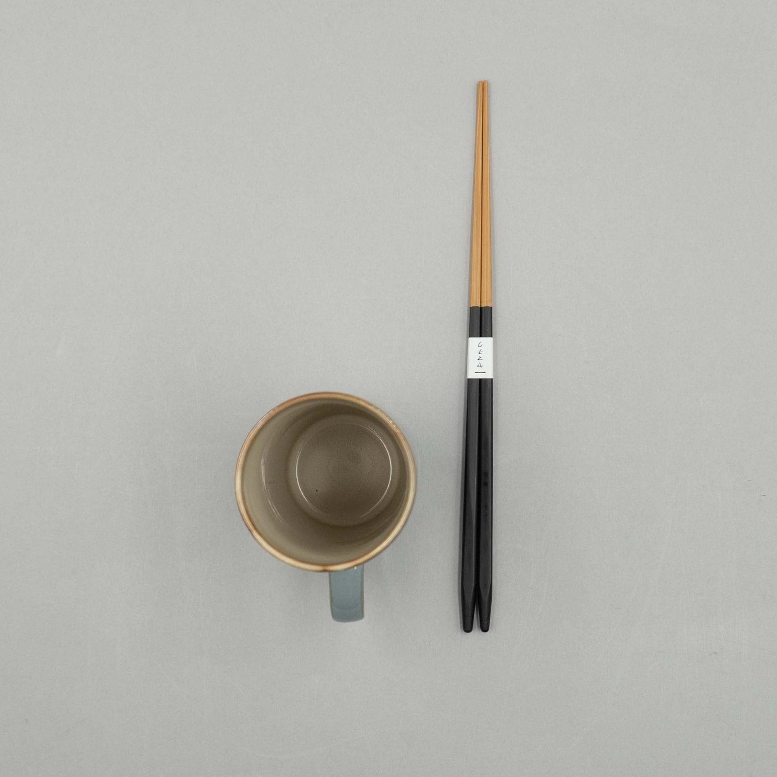 Tea Cup, Misty Grey/ Smokey Blue, D6cm x H13cm, Design by Anita Le Grelle