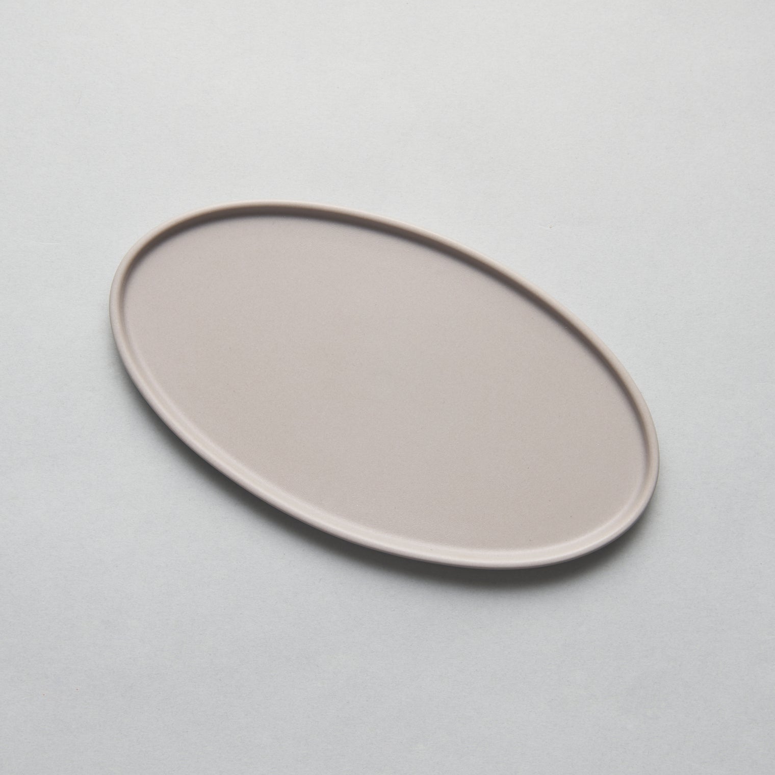 Blend Gray Oval Tray S, 20cm x 11cm, Moriyama